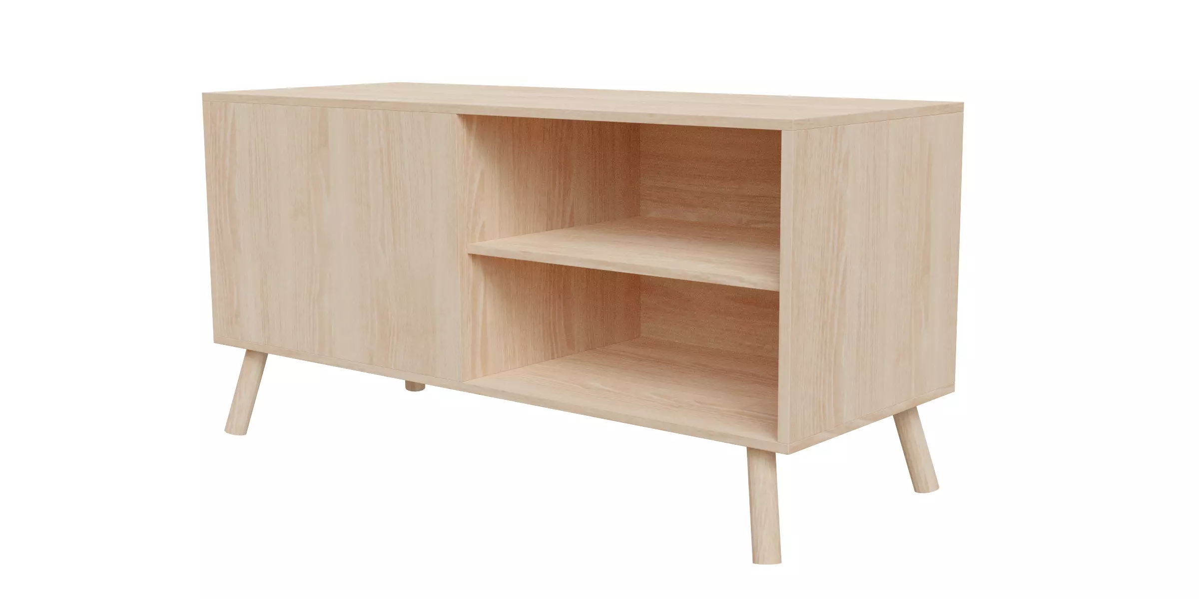 Sideboard Oak Look Low-poly 3D model