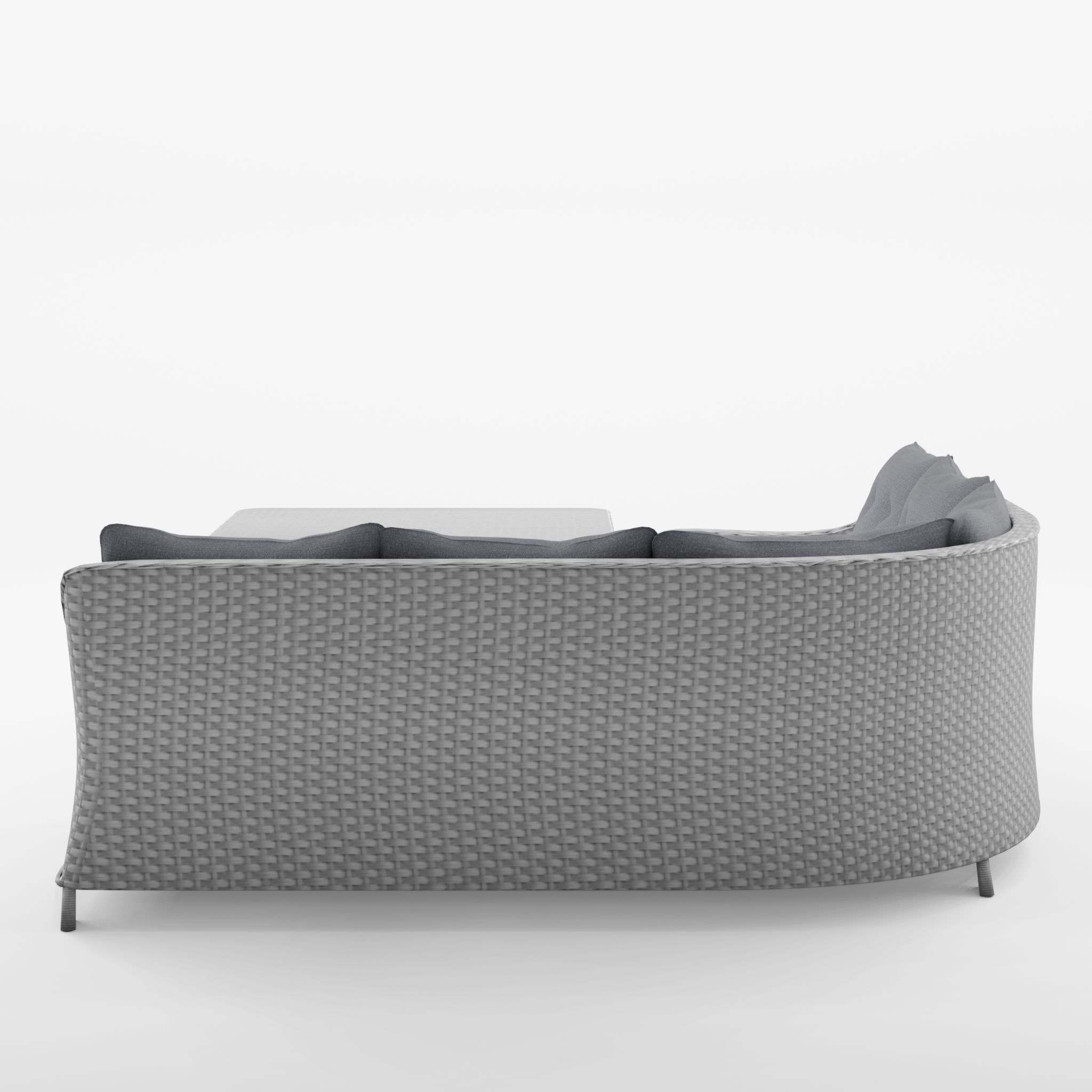 Cannes Corner Sofa Set 3D Model Low-poly 3D model_3