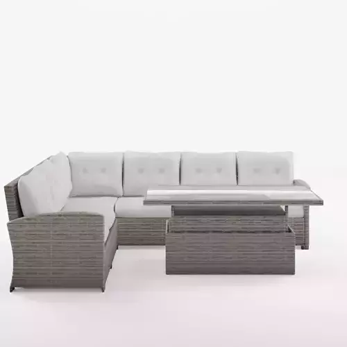 Paloma Corner Sofa Set Adjustable 3D Model Low-poly 3D model