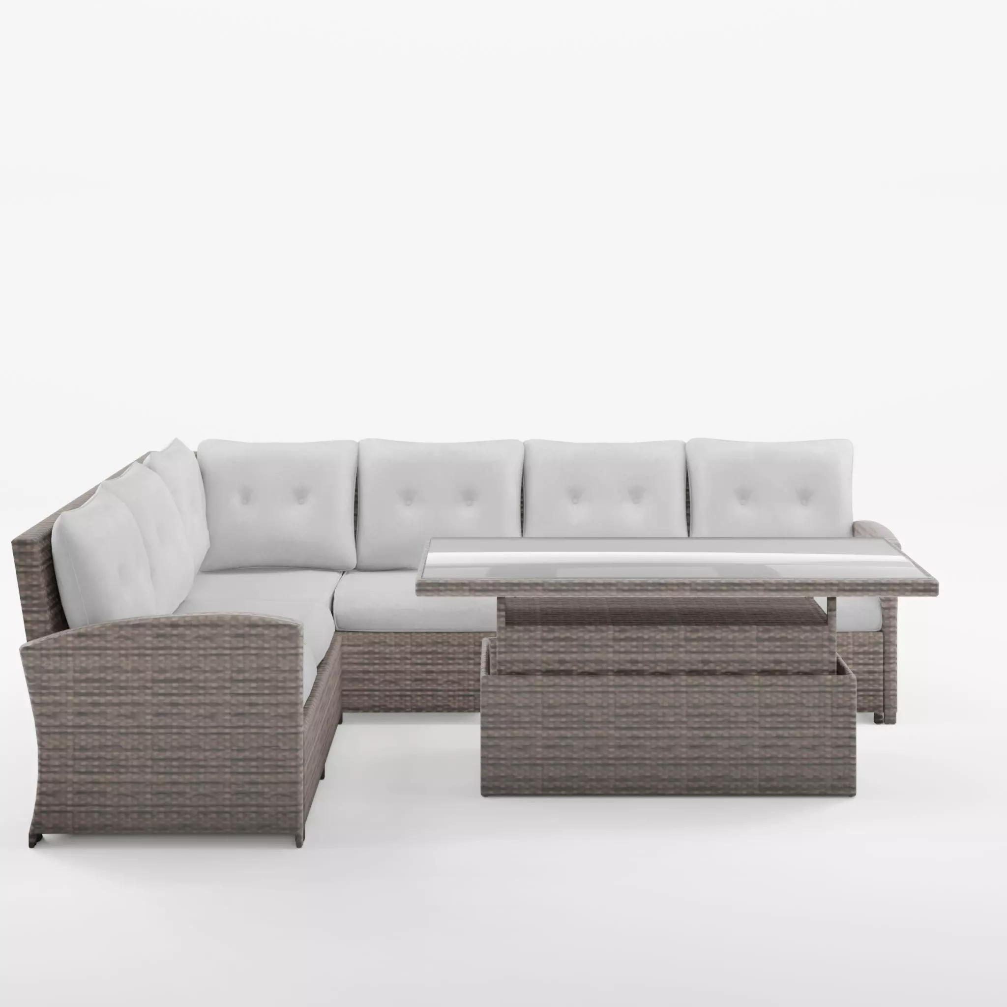 Paloma Corner Sofa Set Adjustable 3D Model Low-poly 3D model_0