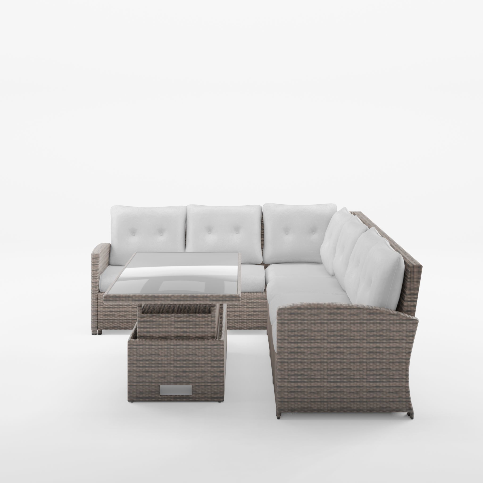 Paloma Corner Sofa Set Adjustable 3D Model Low-poly 3D model_1