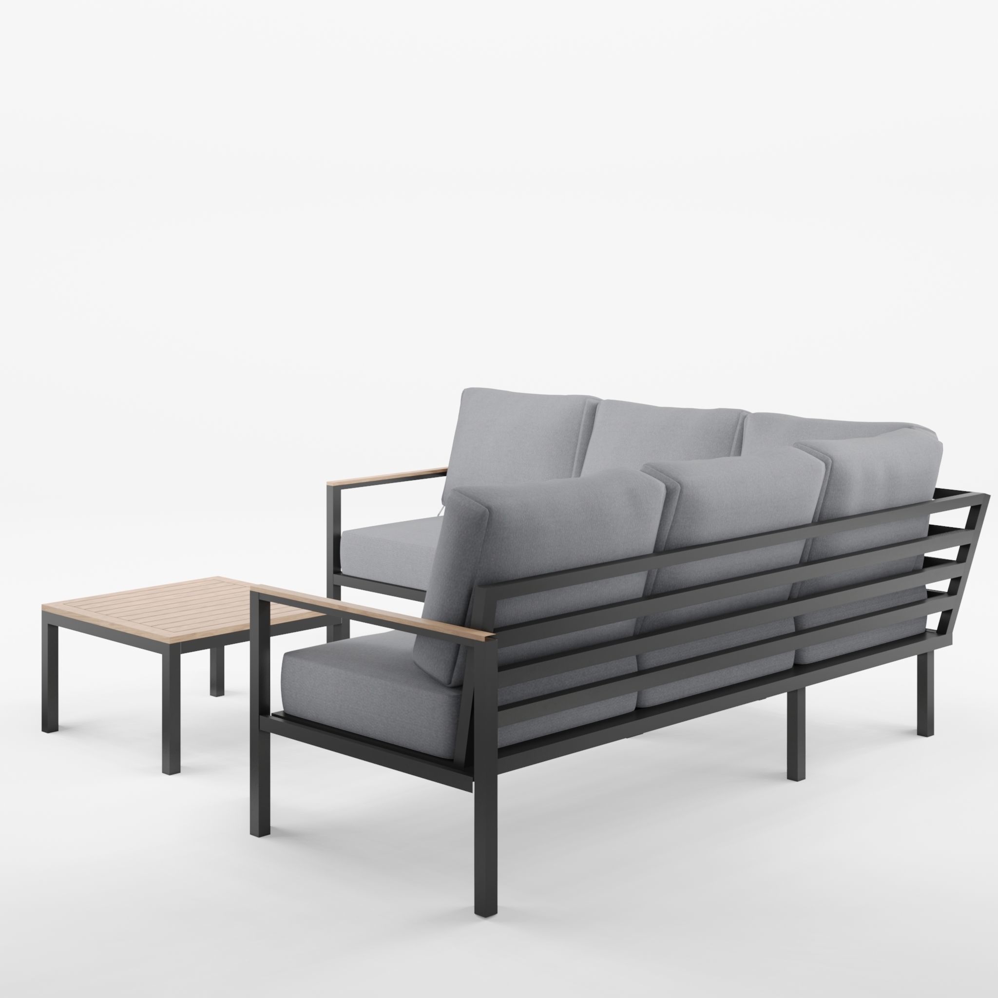 New York Corner Sofa Set 3D Model Low-poly 3D model_2