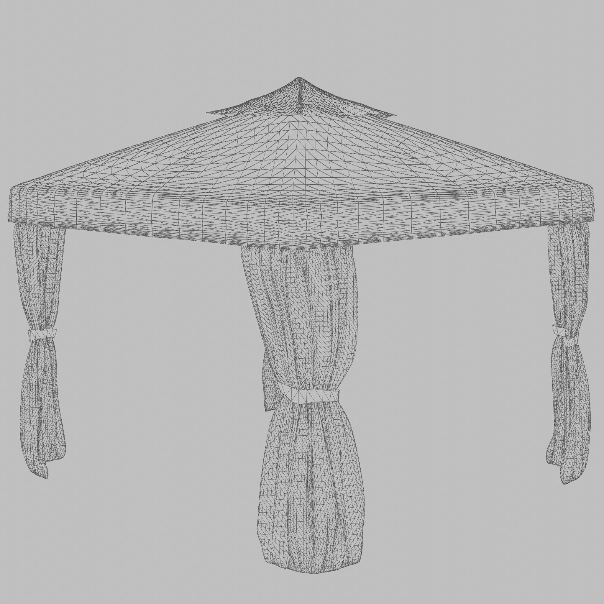 Gothenburg Gazebo Complete Set 3D Model Low-poly 3D model_5