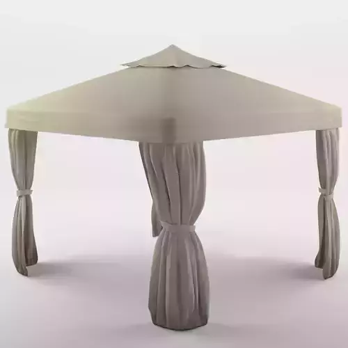 Gothenburg Gazebo Complete Set 3D Model Low-poly 3D model