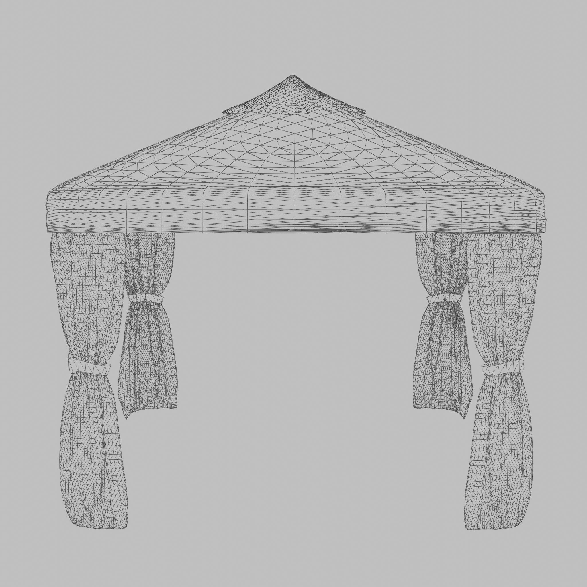 Gothenburg Gazebo Complete Set 3D Model Low-poly 3D model_4