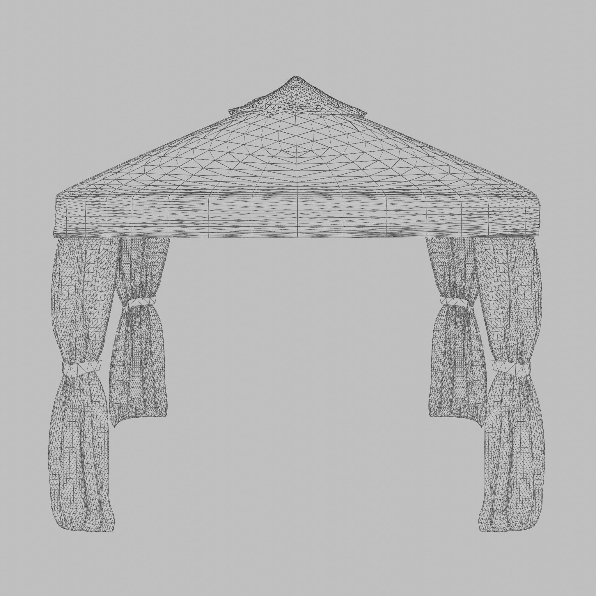 Gothenburg Gazebo Complete Set 3D Model Low-poly 3D model_6