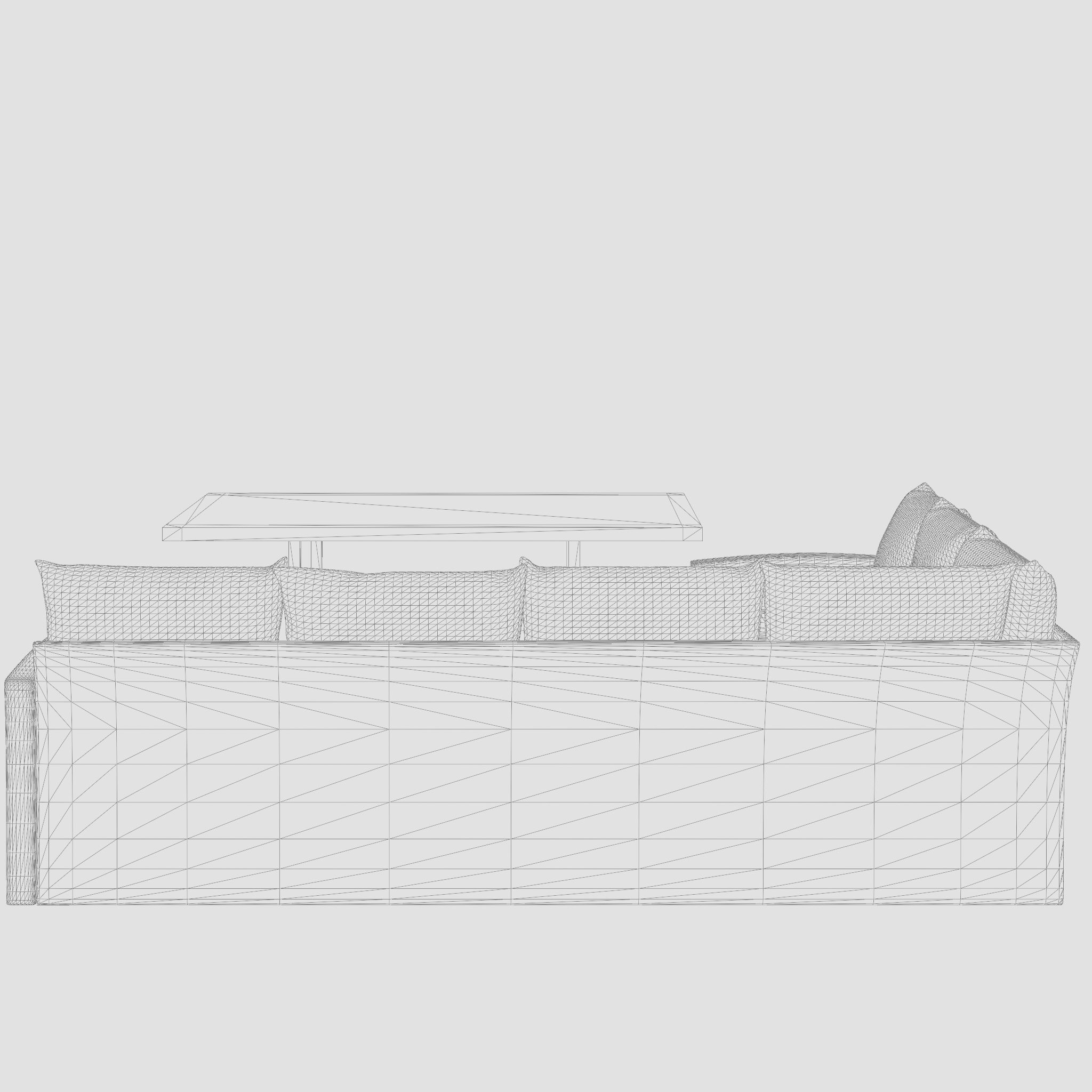 Marbella Corner Sofa Set 3D Model Low-poly 3D model_4