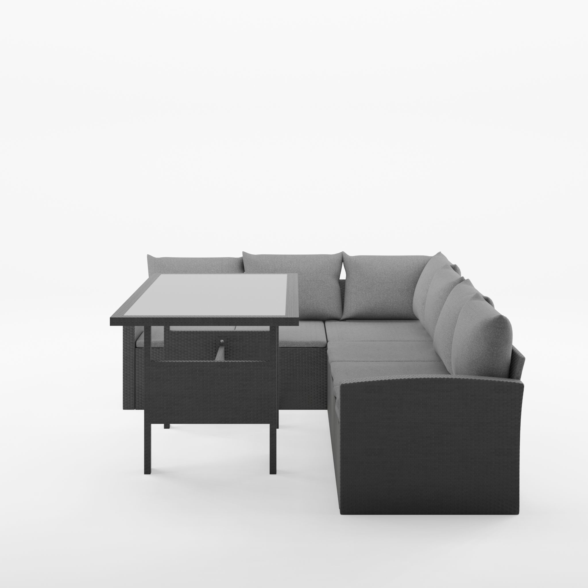 Marbella Corner Sofa Set 3D Model Low-poly 3D model_1