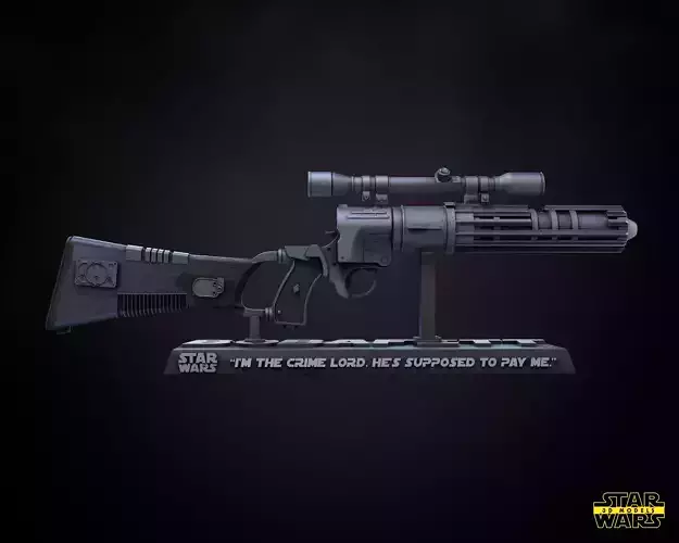 Boba Fett Rifle Star Wars 3D Models Ready for 3D printing