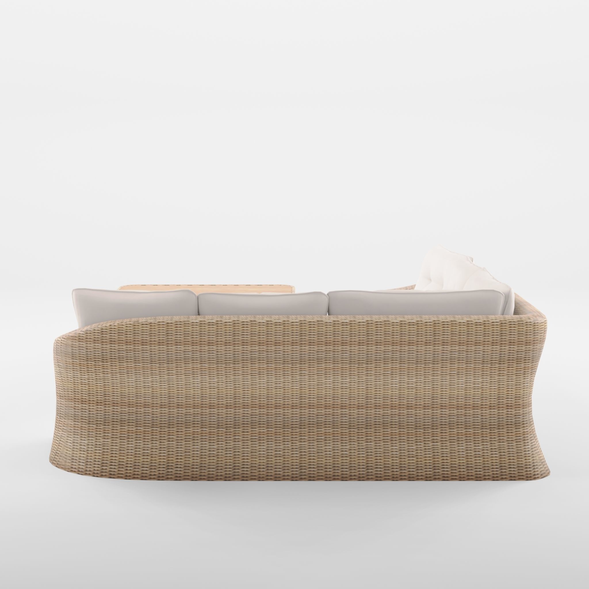 Martinique Corner Sofa Set 3D Model Low-poly 3D model_3