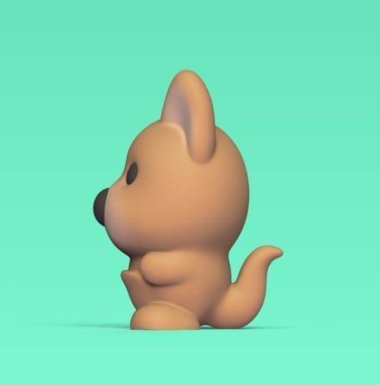 Cute Little Kangaroo 3D print model_2