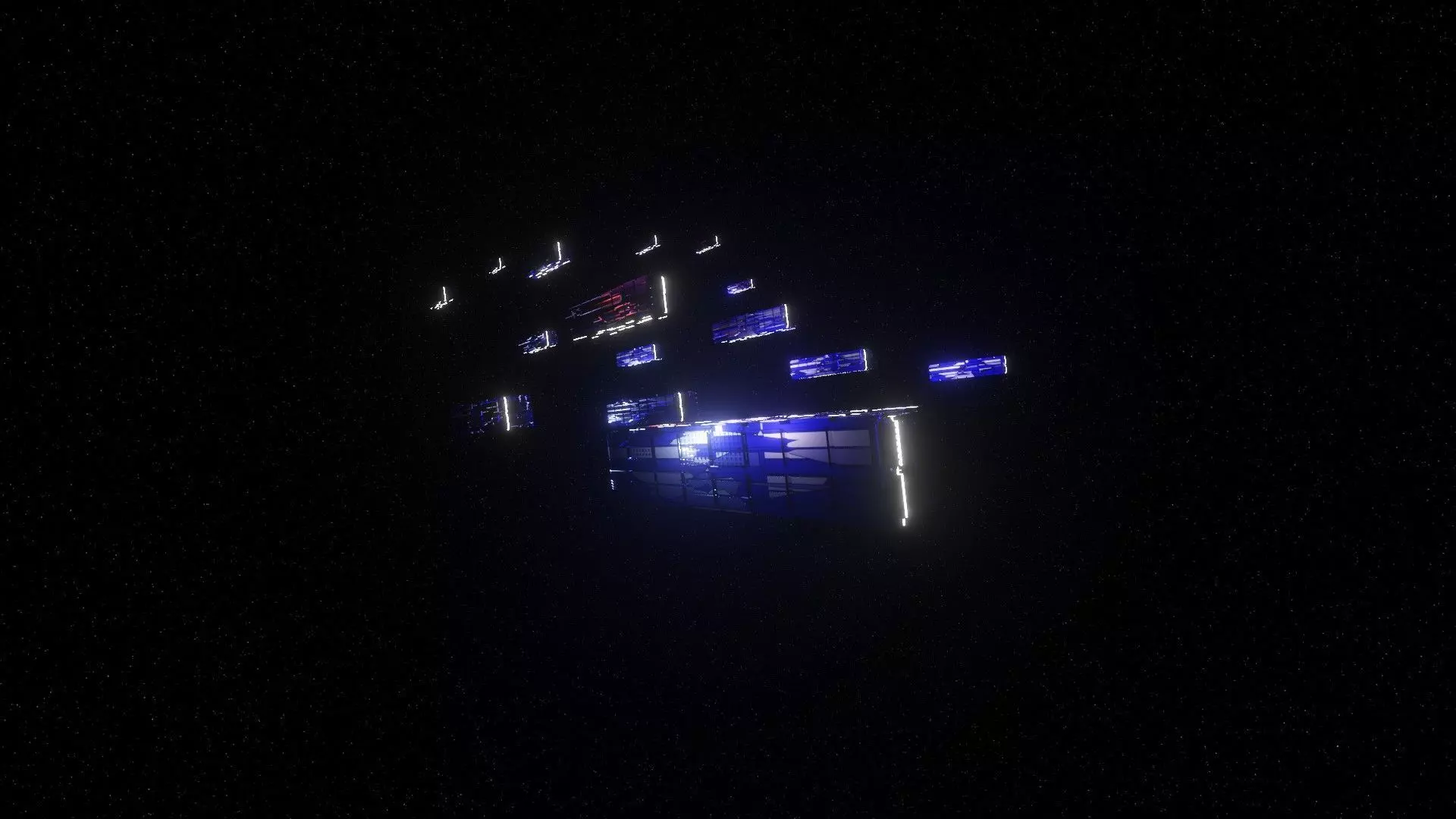 The space ships More like of transport spaceships 3D model_0