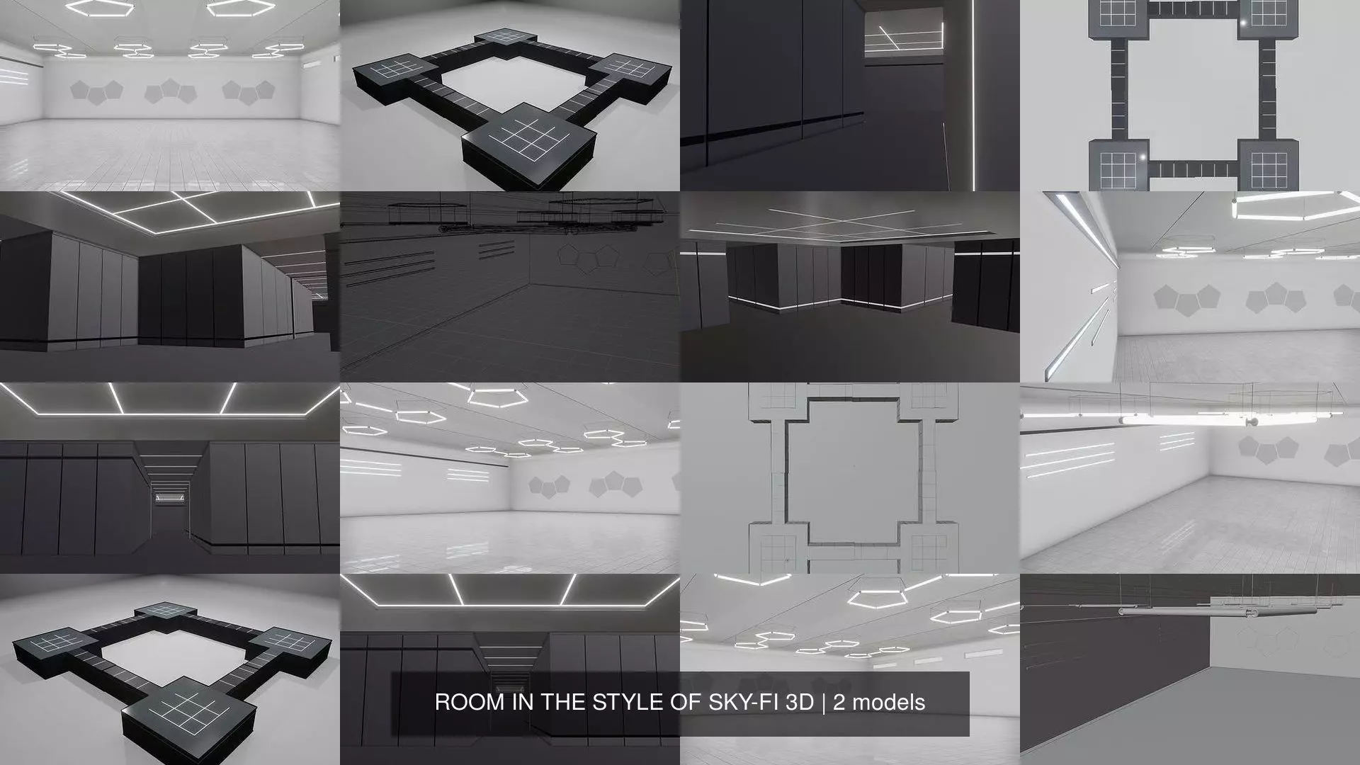 ROOM IN THE STYLE OF SKY-FI 3D 3D Model Collection_0