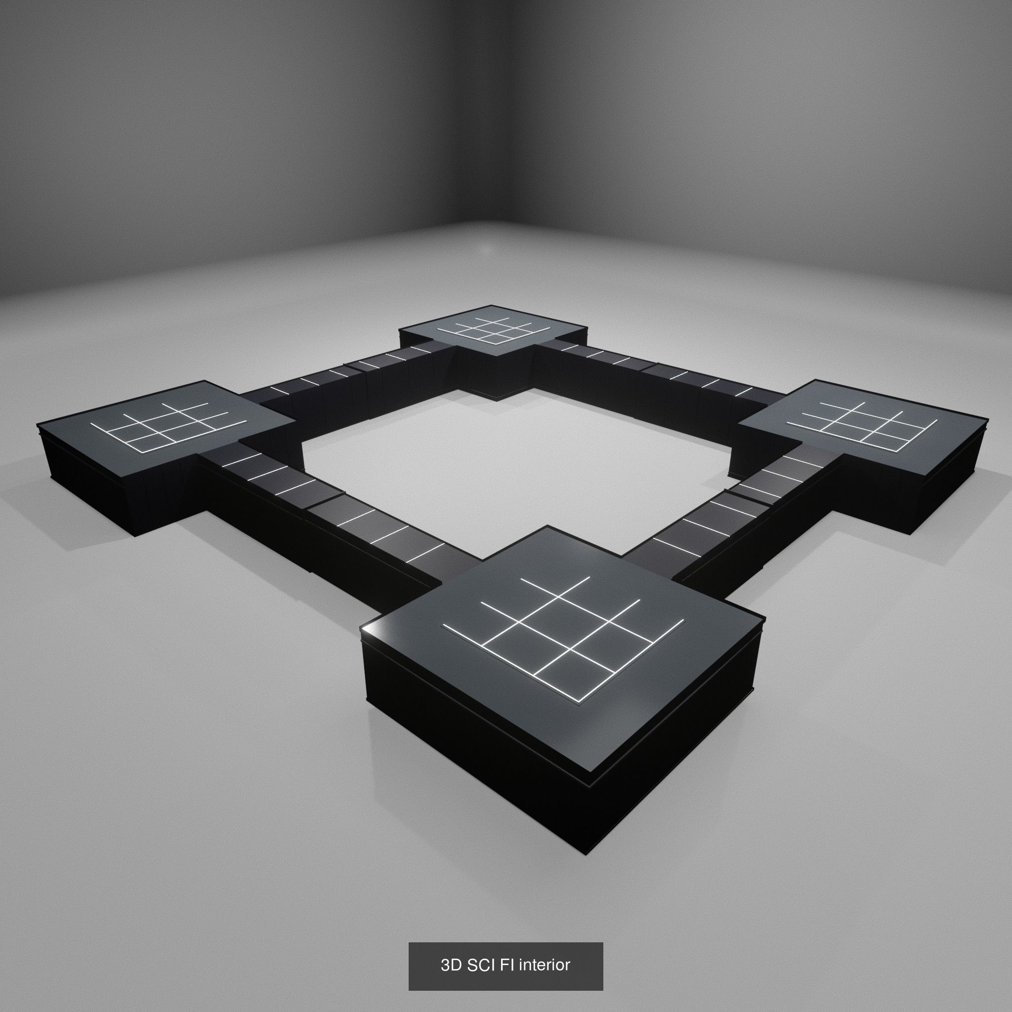 ROOM IN THE STYLE OF SKY-FI 3D 3D Model Collection_2