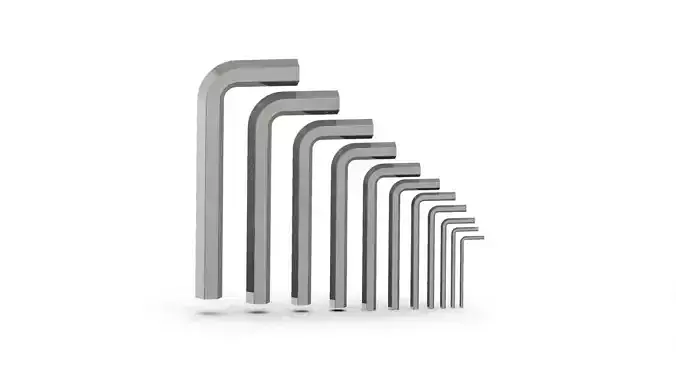Allen Hex Key Set 3D print model