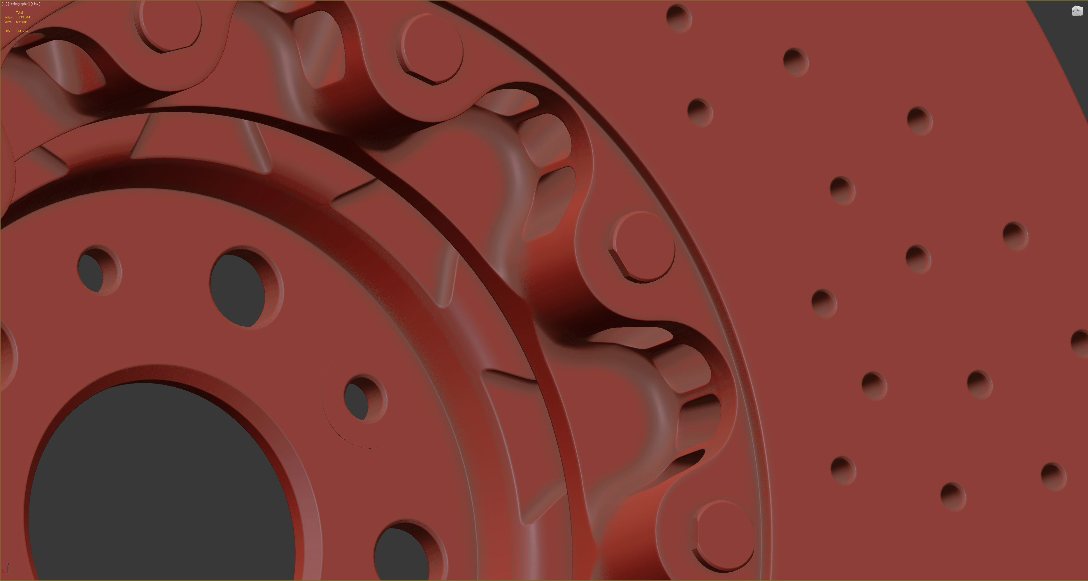 Ceramic Brakes with Cracks 3D model_15