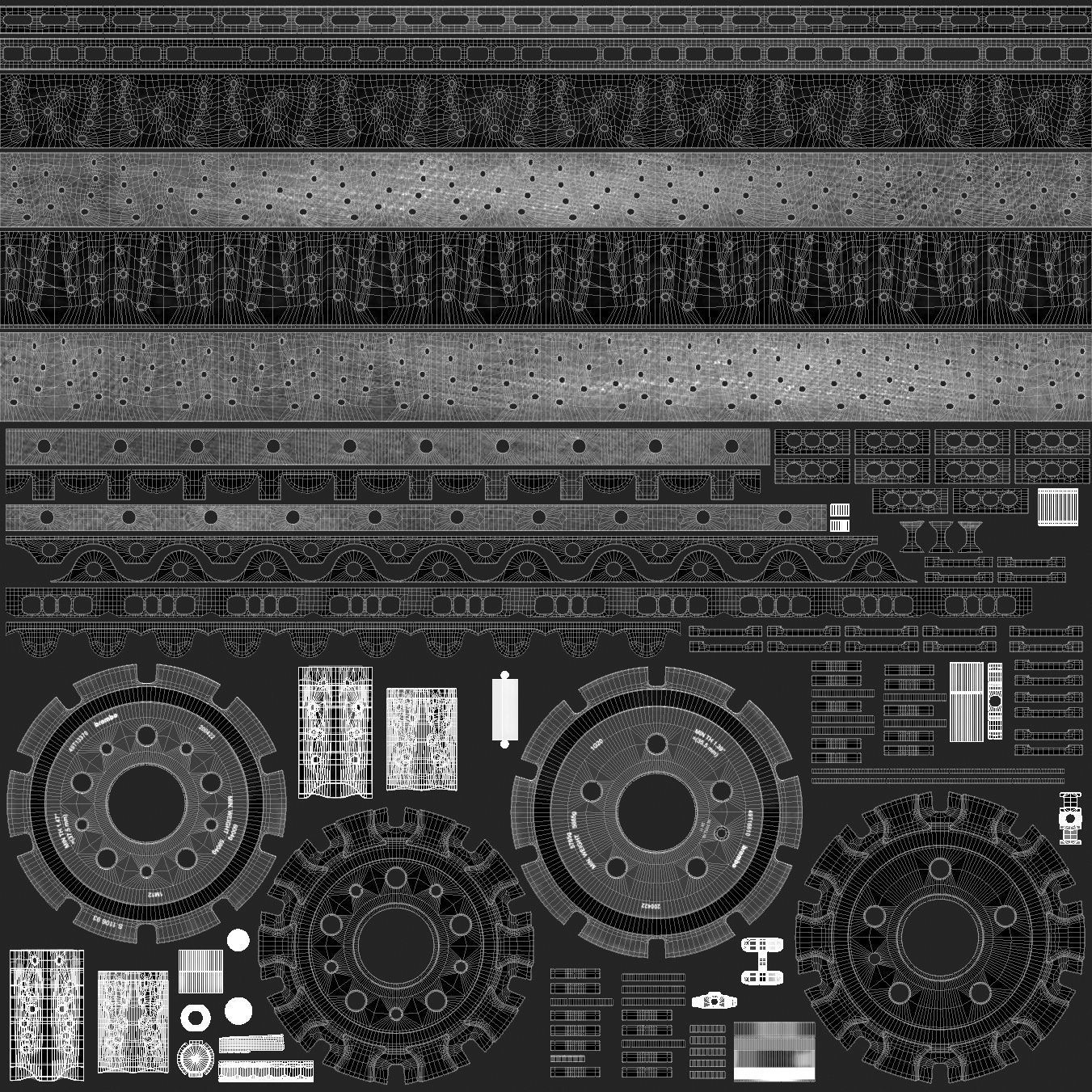 Ceramic Brakes with Cracks 3D model_14