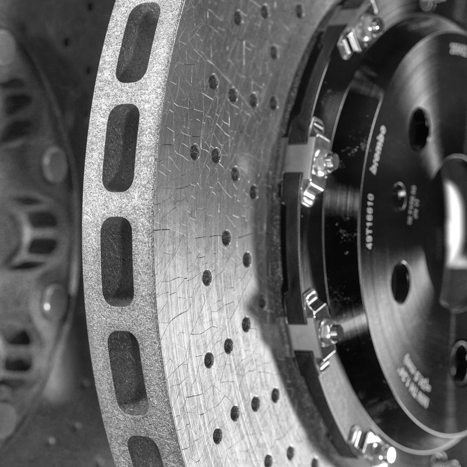 Ceramic Brakes with Cracks 3D model_4
