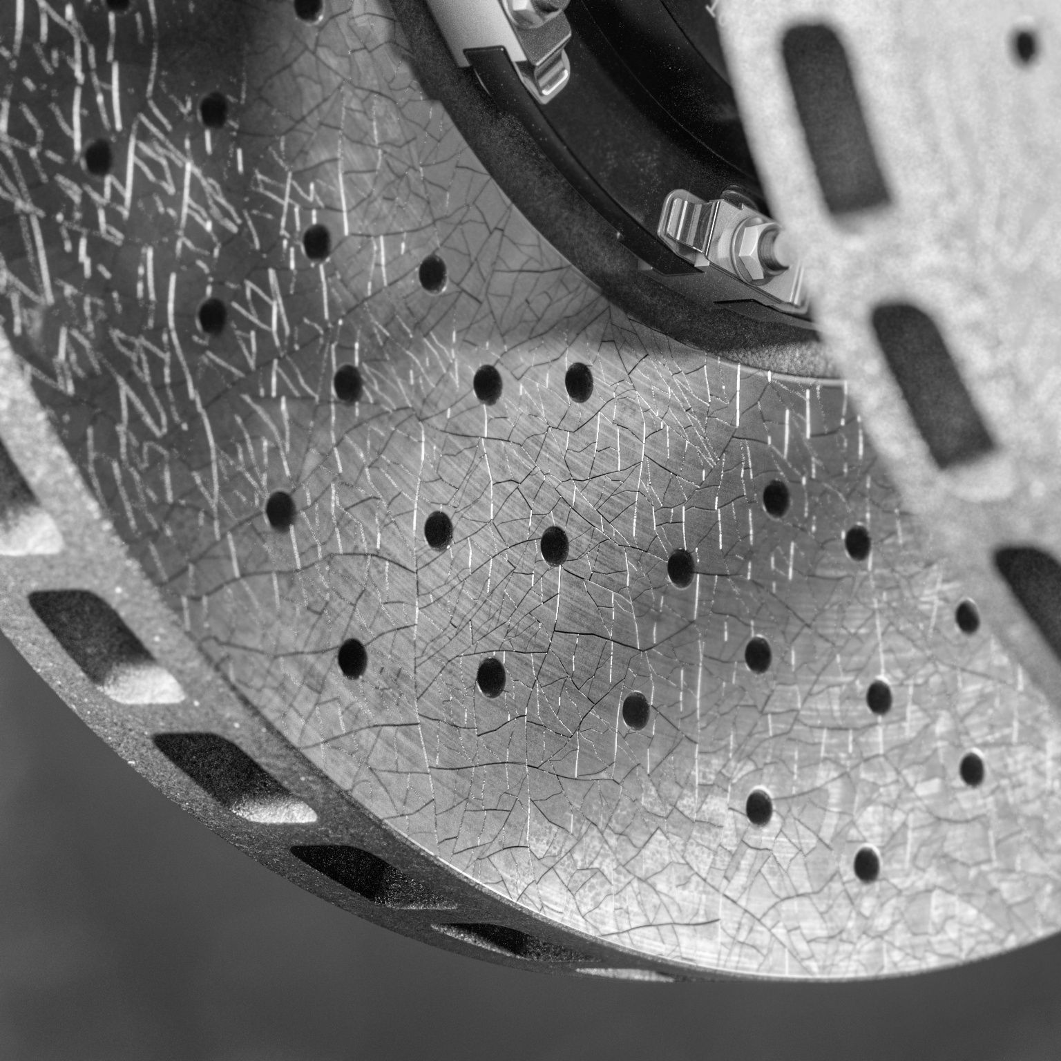 Ceramic Brakes with Cracks 3D model_2