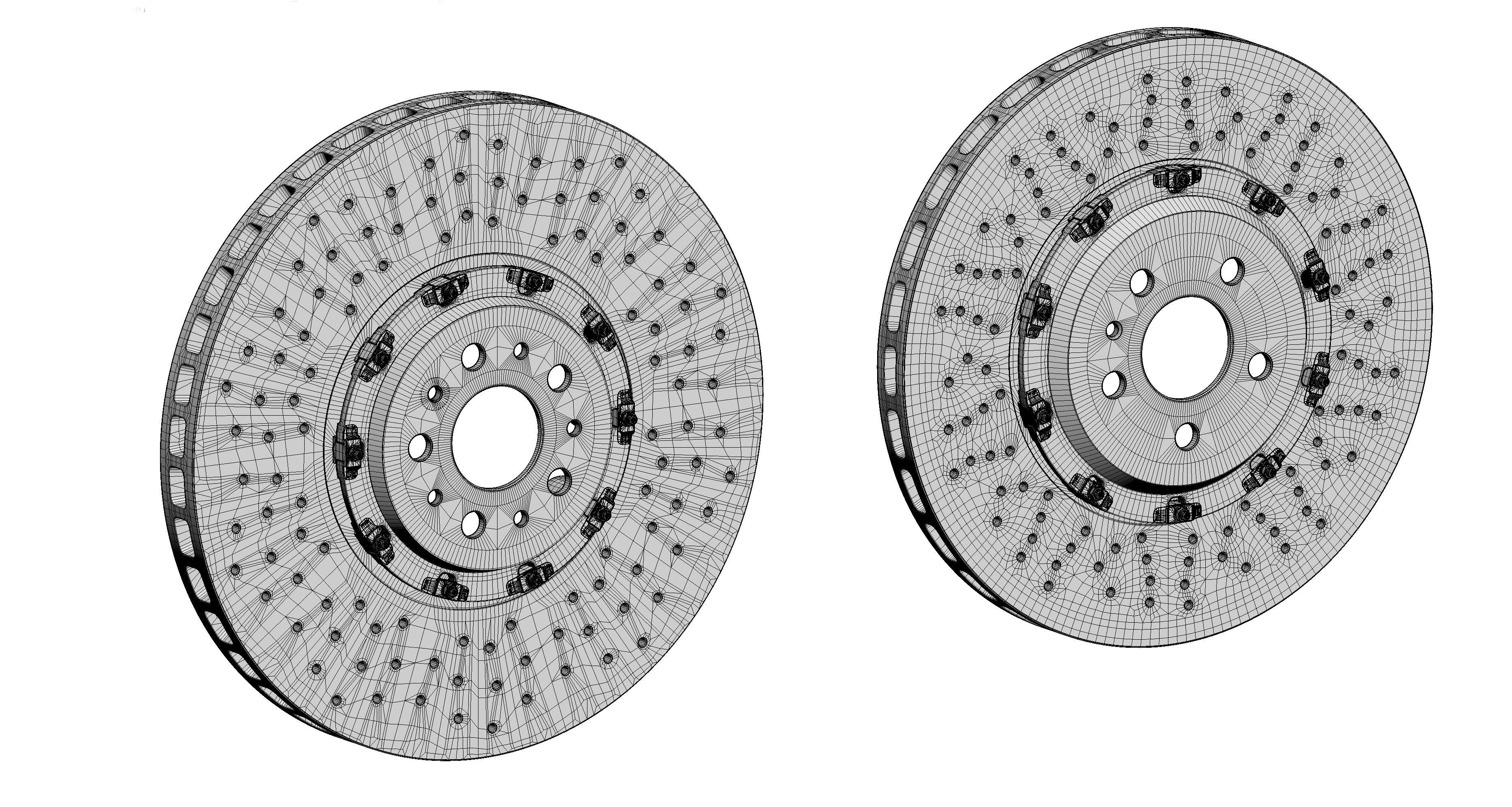 Ceramic Brakes with Cracks 3D model_5