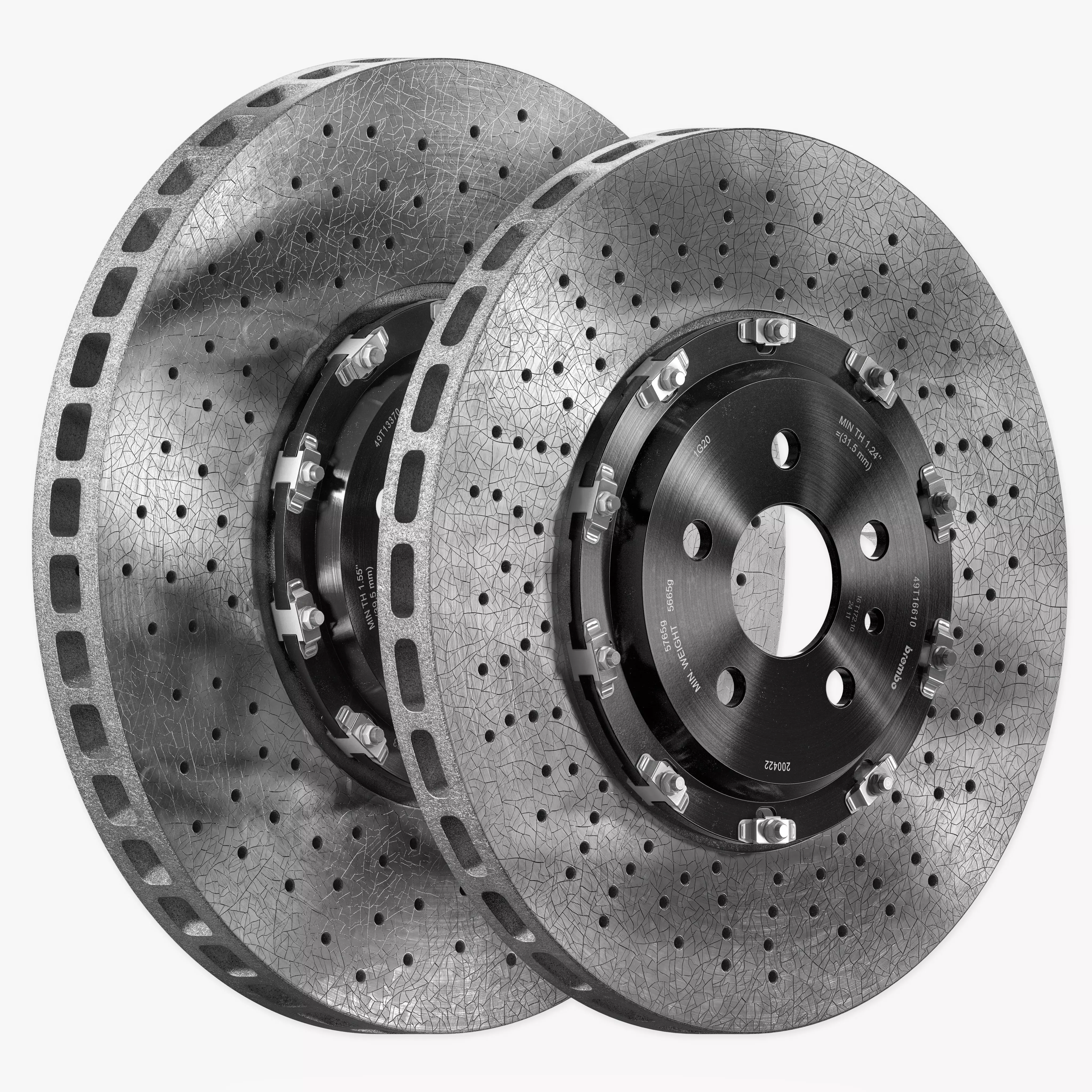 Ceramic Brakes with Cracks 3D model_0