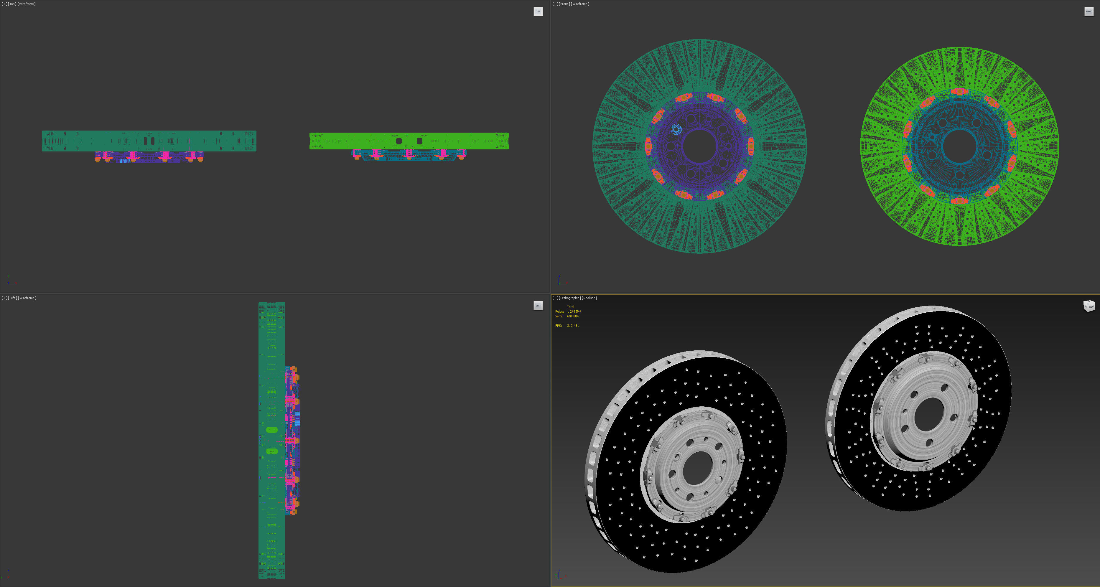 Ceramic Brakes with Cracks 3D model_17