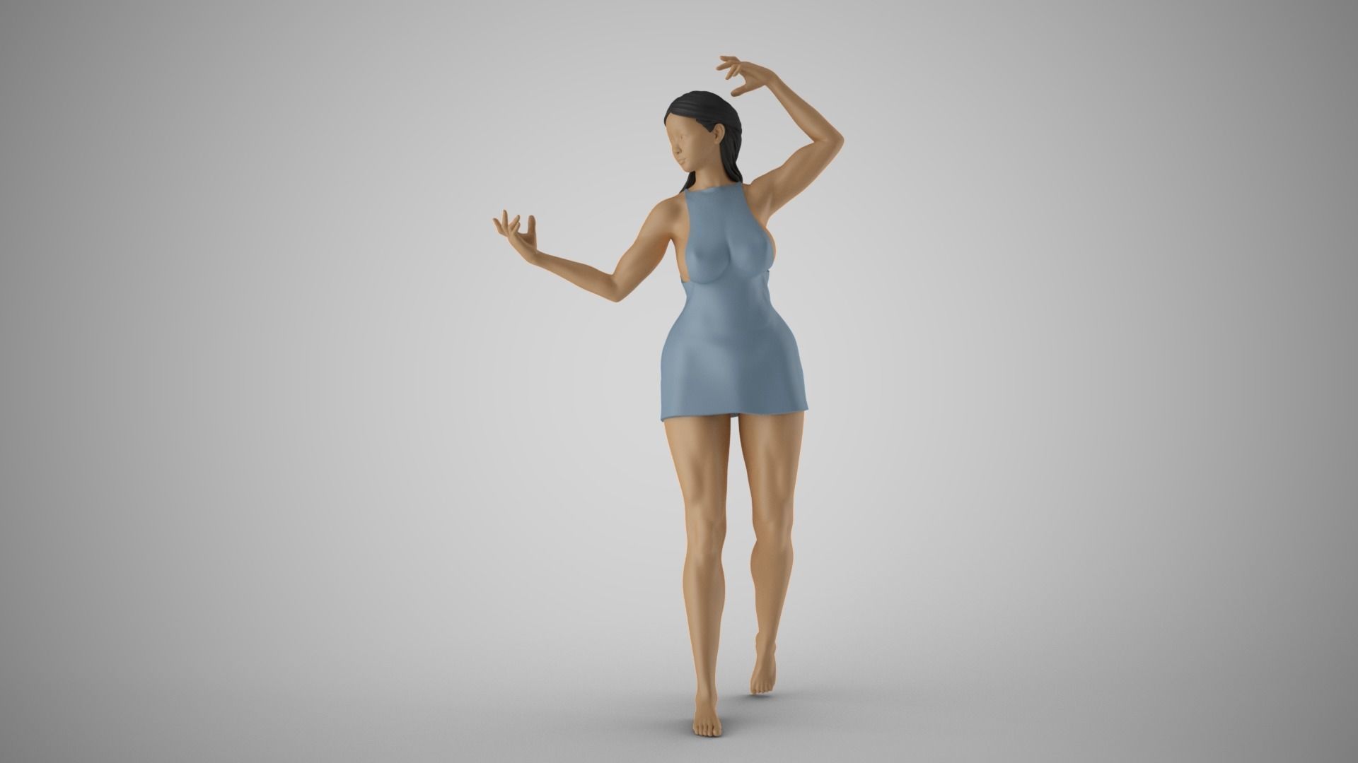 Hoofer Woman 2 3D print model_9