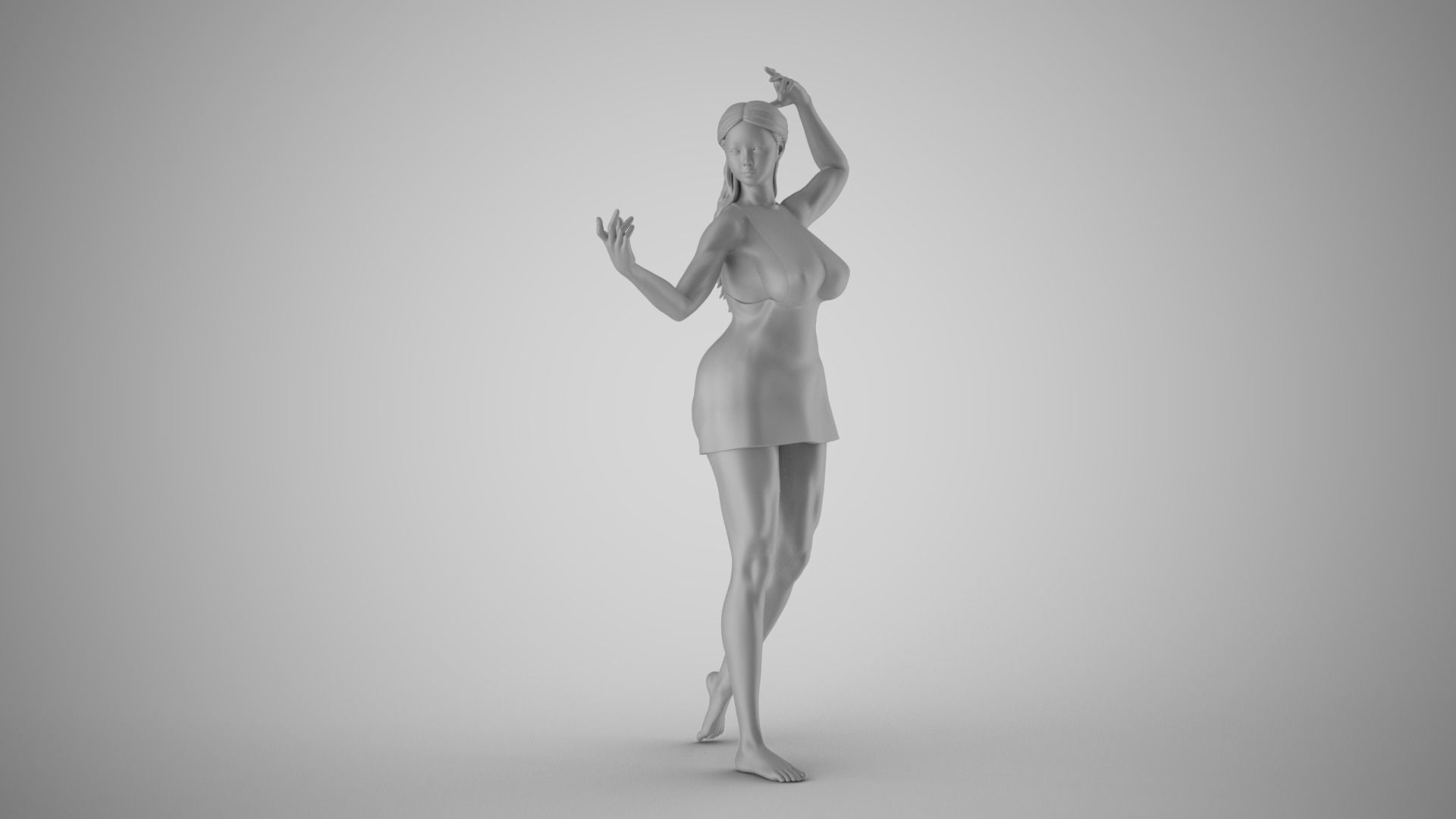 Hoofer Woman 2 3D print model_2