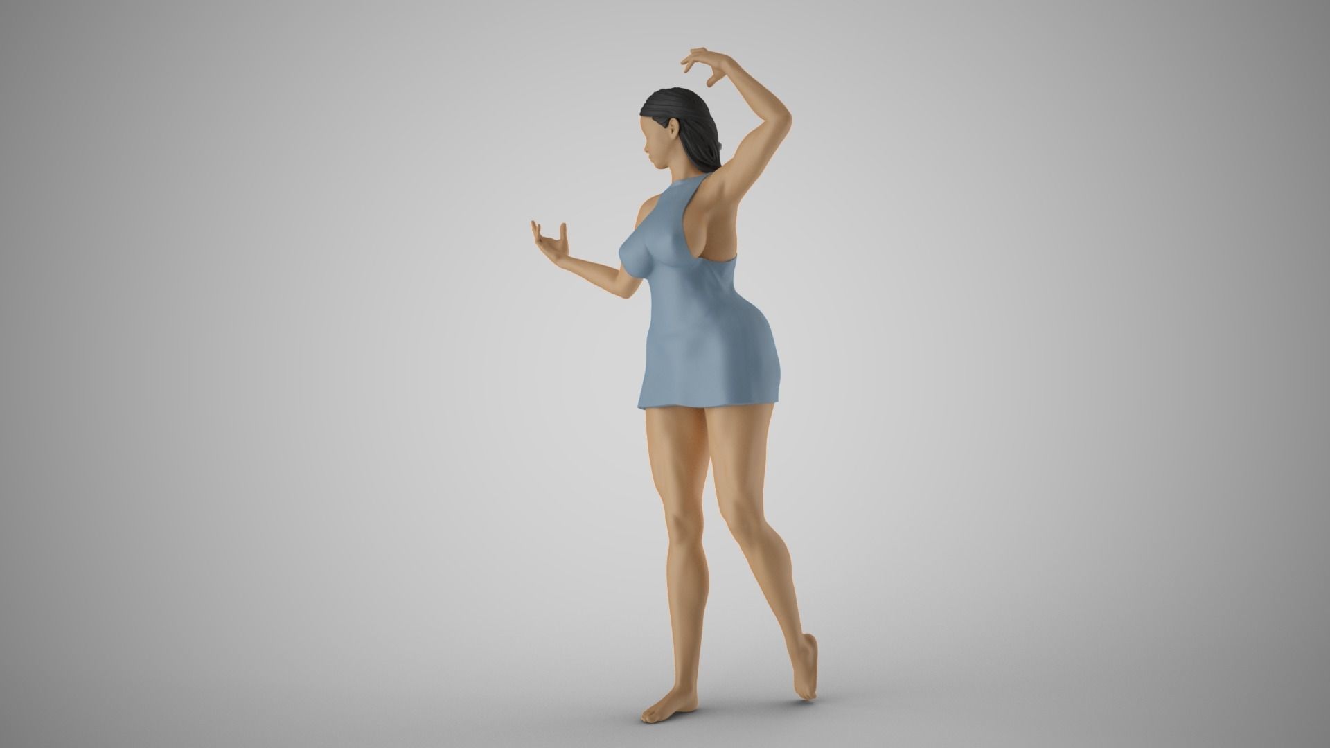 Hoofer Woman 2 3D print model_8