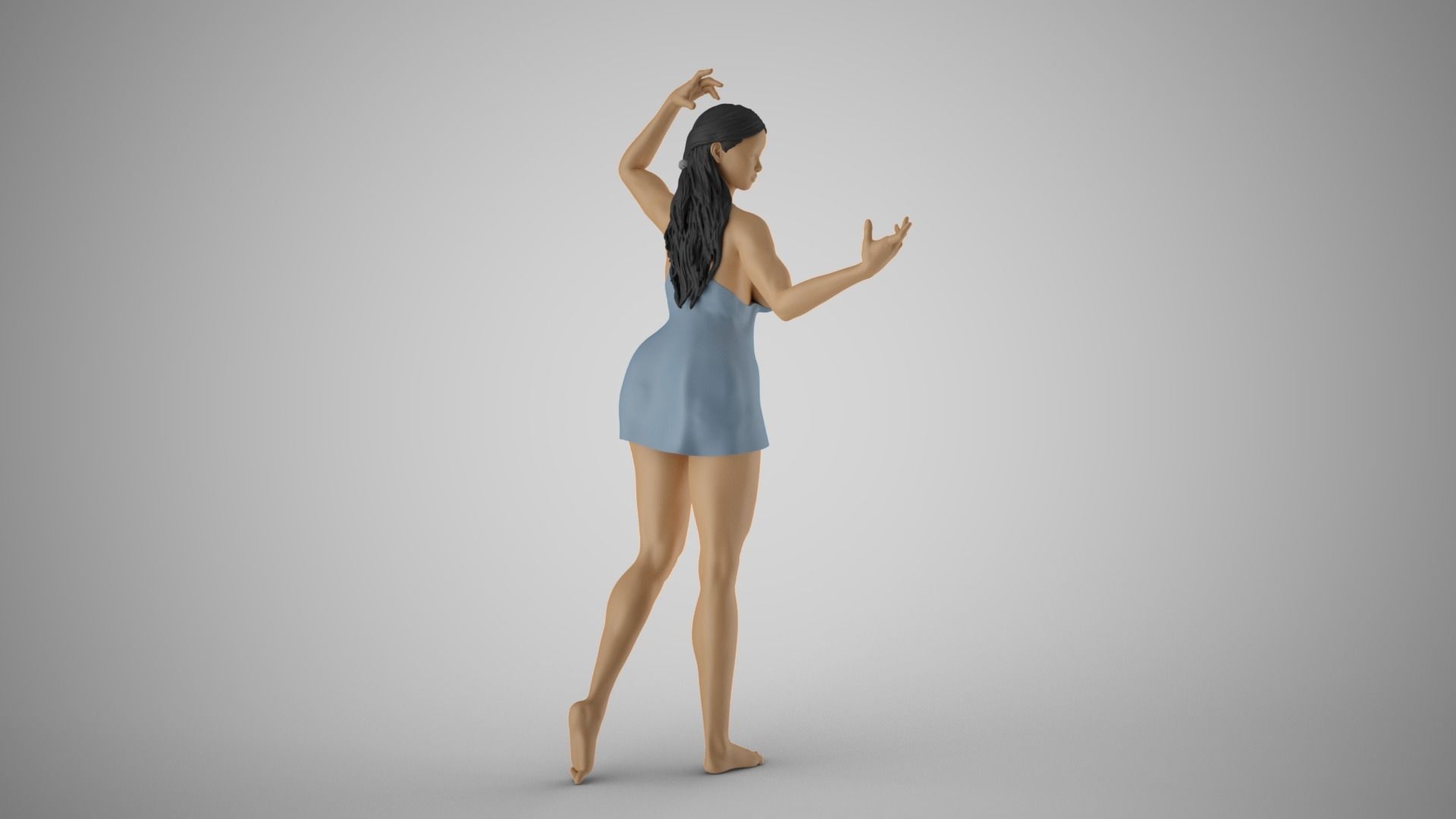 Hoofer Woman 2 3D print model_4