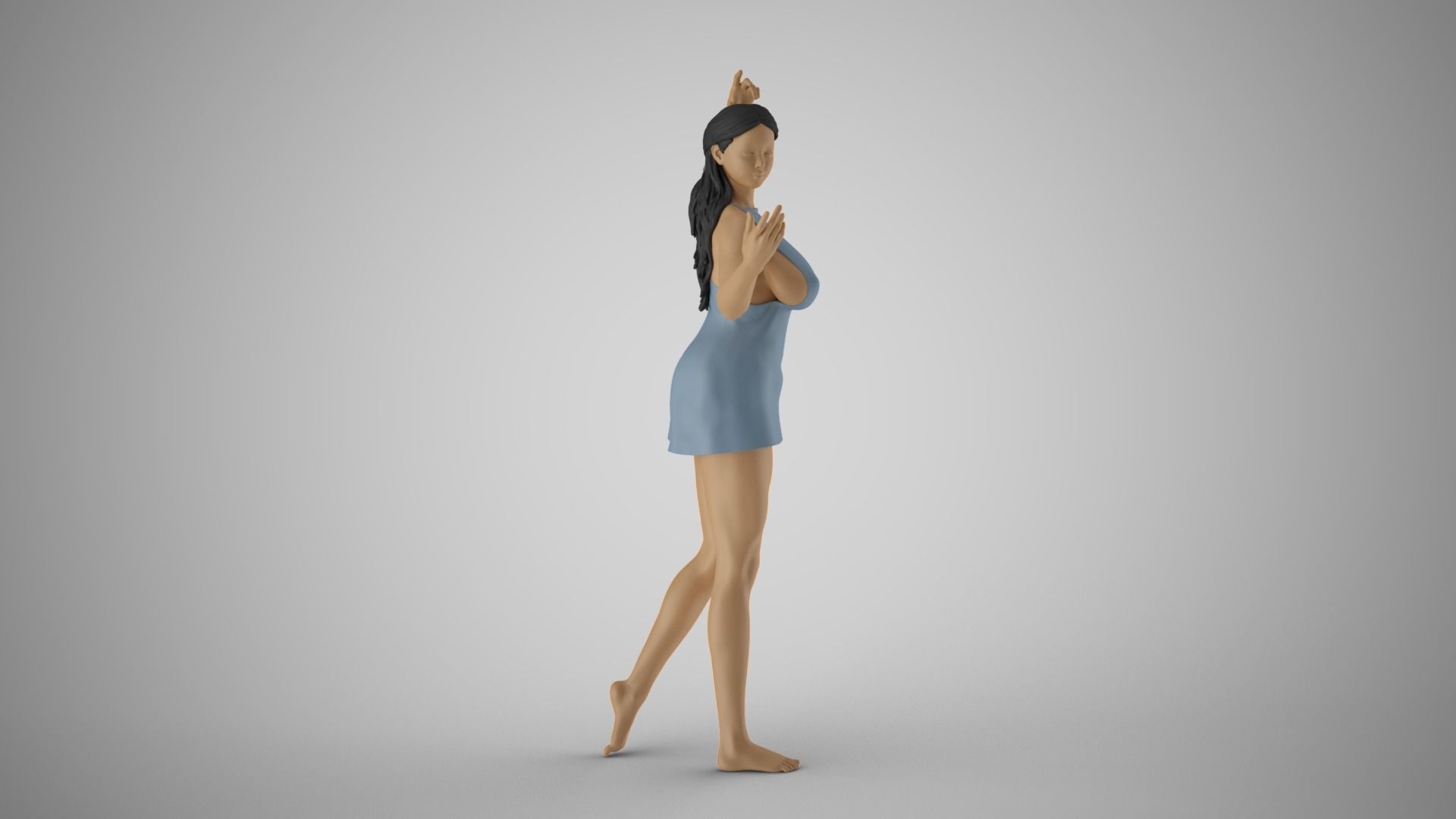 Hoofer Woman 2 3D print model_3