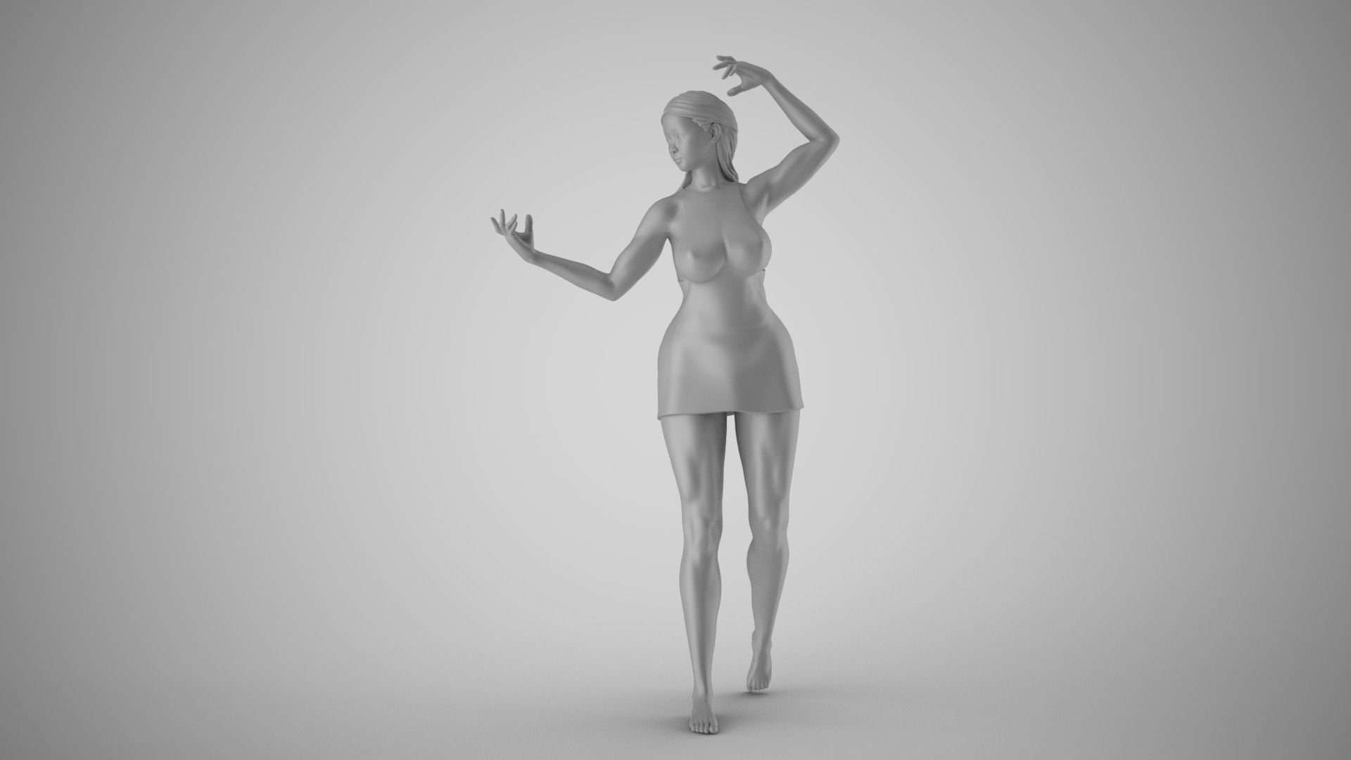 Hoofer Woman 2 3D print model_1