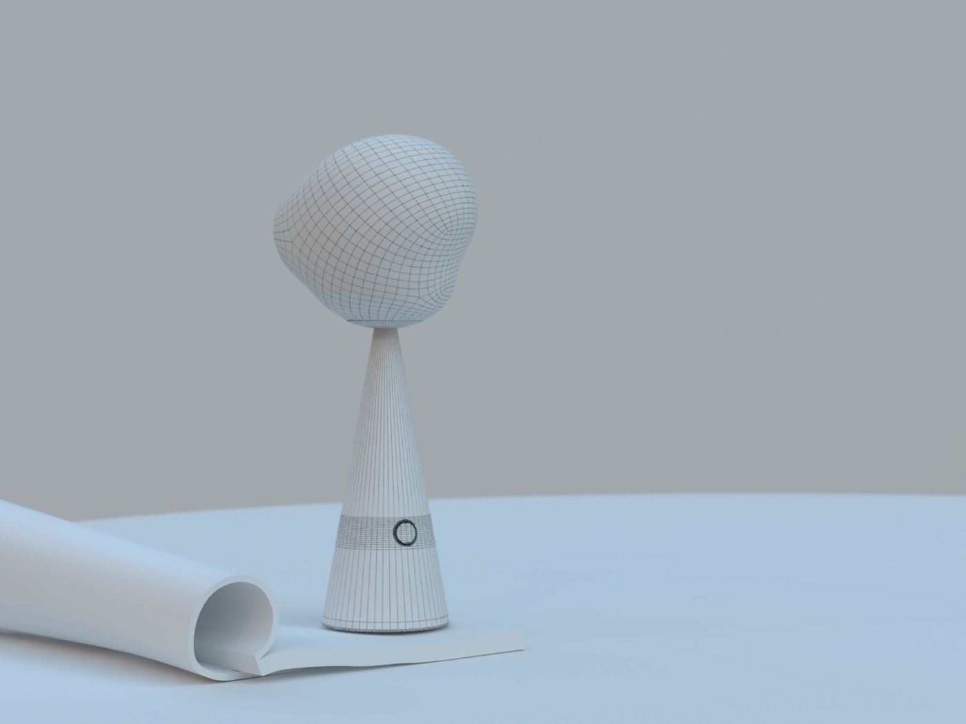 NEW Set  -TOM DIXON MELT - PORTABLE  Cone floor Slim  Fat table 3D model_7