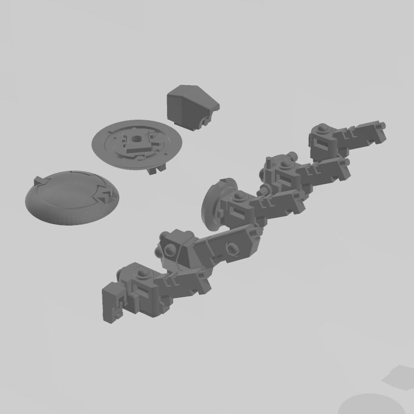 SPACE COMMUNIST SUPPORT SYSTEM BUNDLE 3D print model_1