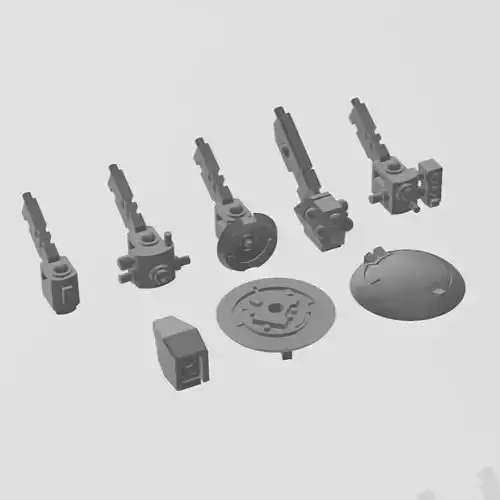 SPACE COMMUNIST SUPPORT SYSTEM BUNDLE 3D print model