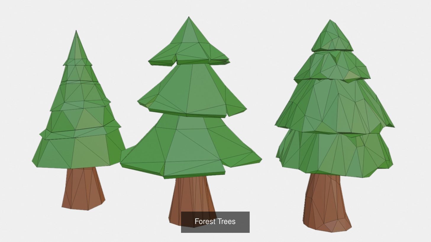 Low Poly Trees Collection _3
