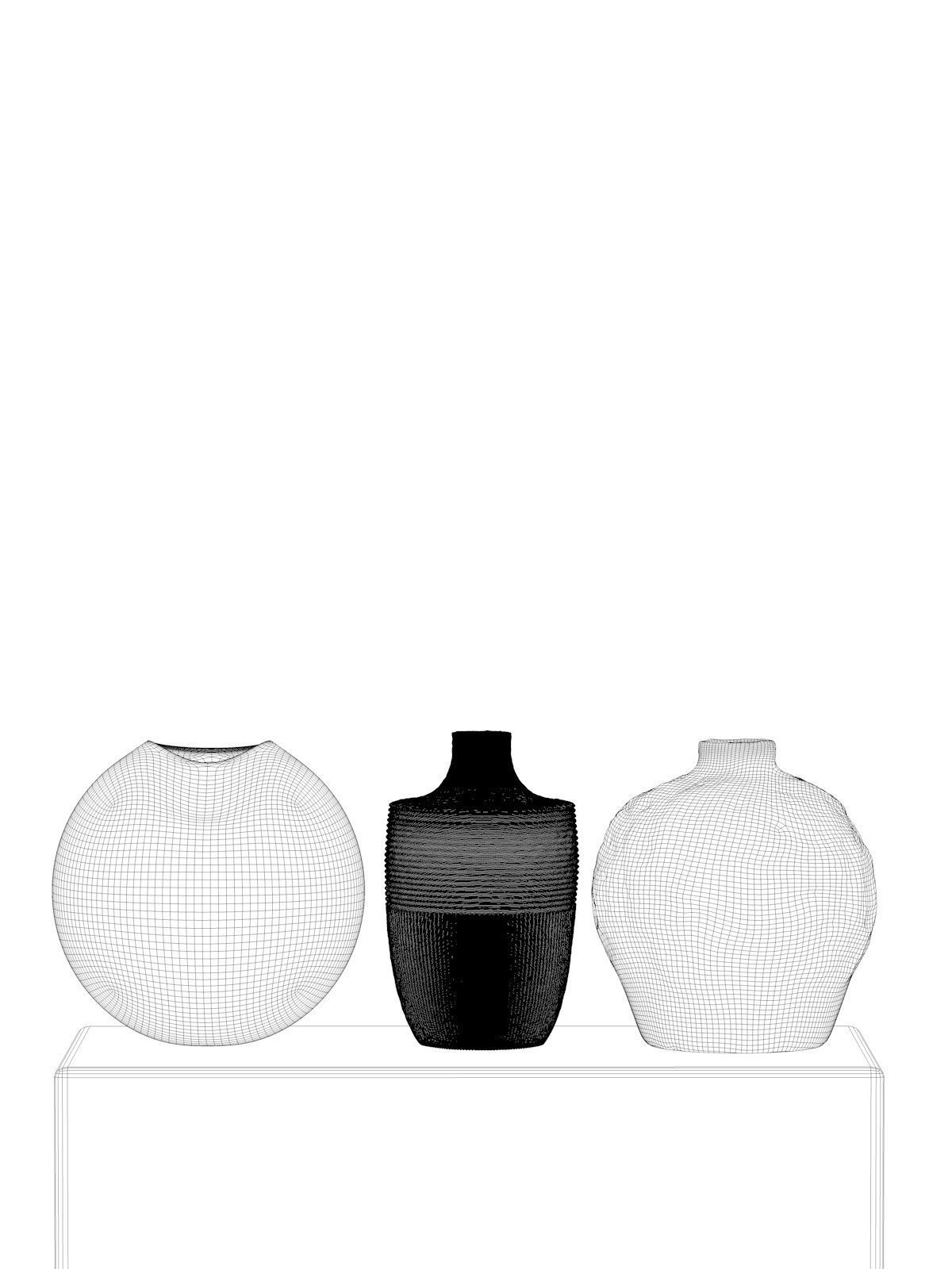 Vase Set 112 3D model_4