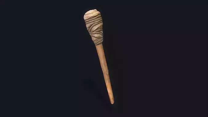 Torch Wood Low-poly 3D model