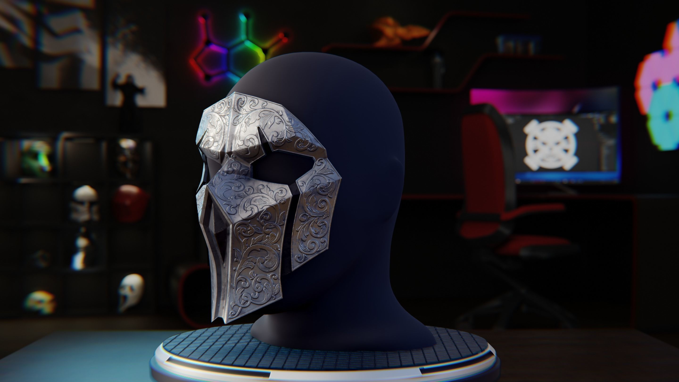 Duellists Mask 3D print model_1