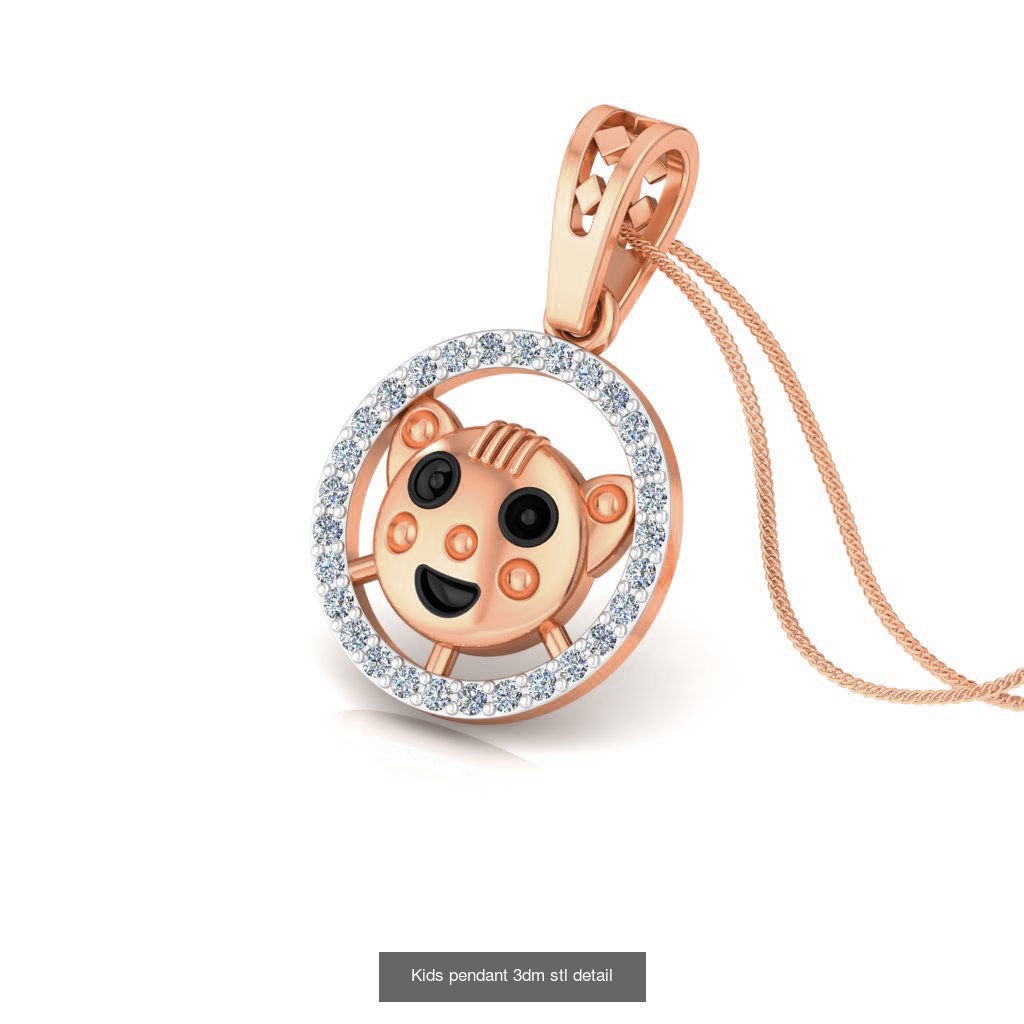 24 Kids pendant charms 3dm stl detail 3D Model Collection_9