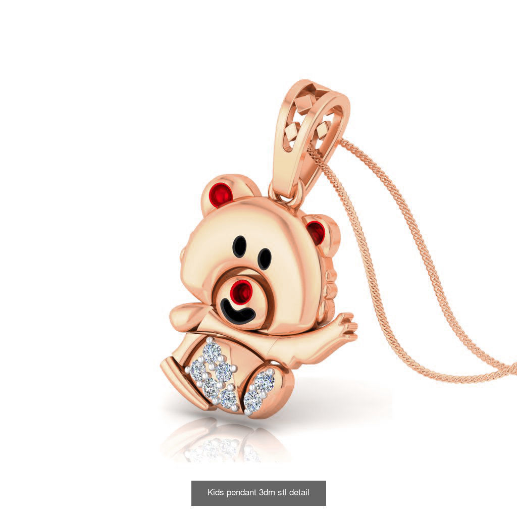 24 Kids pendant charms 3dm stl detail 3D Model Collection_7