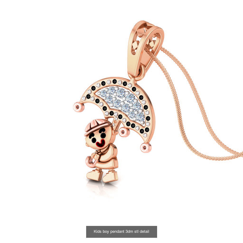 24 Kids pendant charms 3dm stl detail 3D Model Collection_24