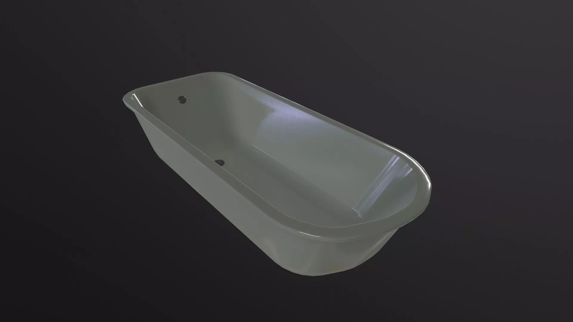 Bath Tub 3D Model Low-poly 3D model_0