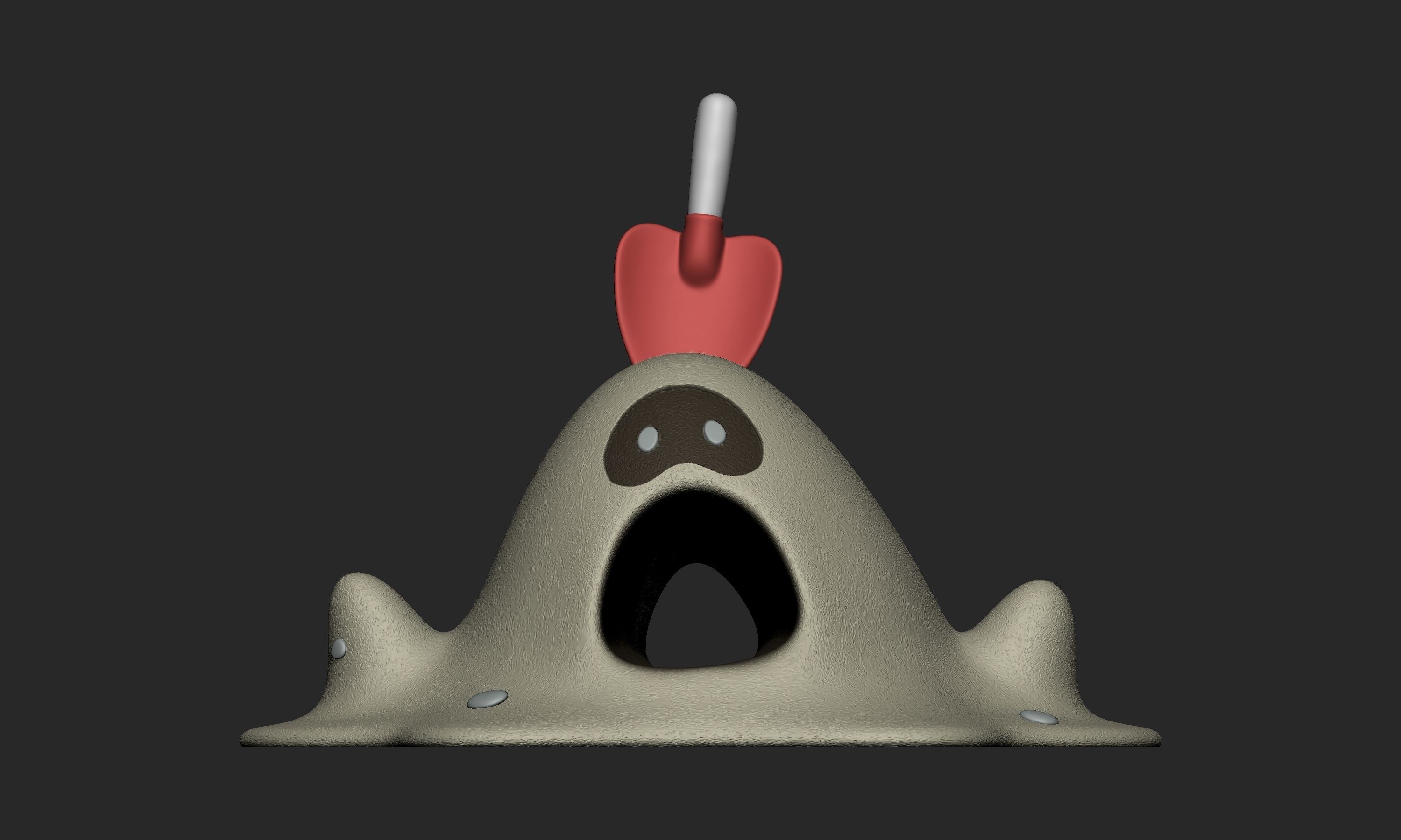 Pokemon - Sandygast and Palossand with 2 poses 3D print model_8