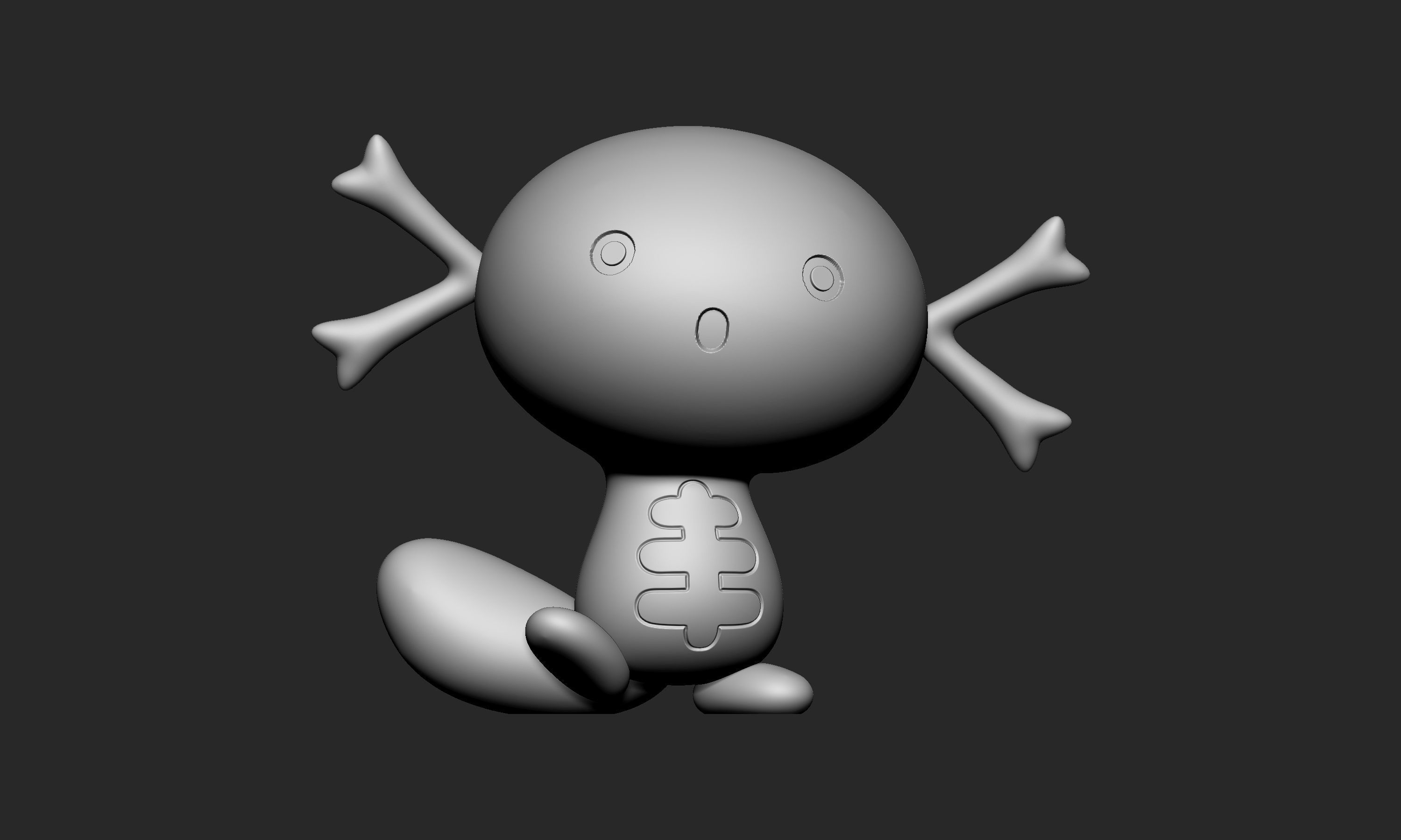 Pokemon - Paldean Wooper with 2 poses 3D print model_7