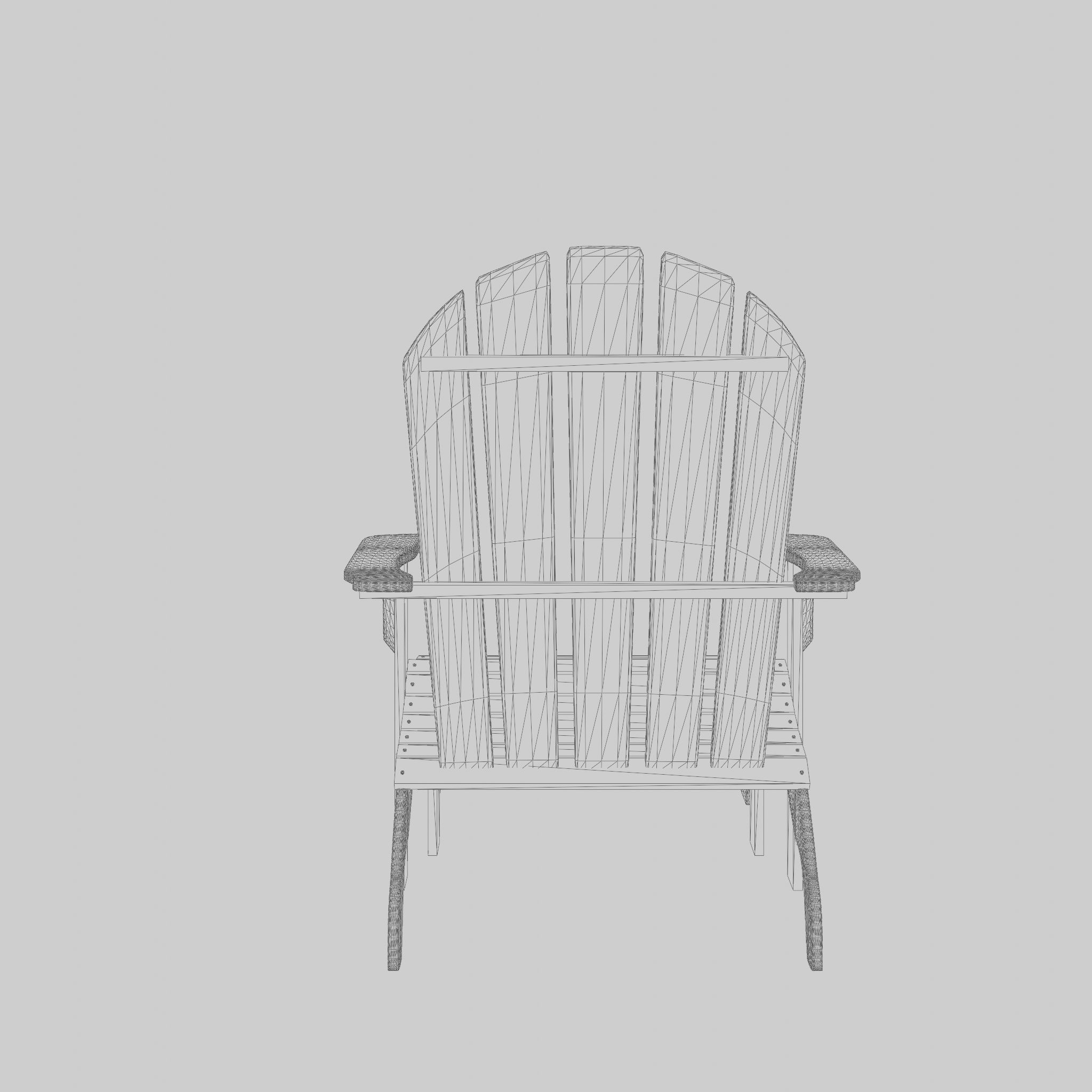 Malva Deck Chair 3D Model Low-poly 3D model_4