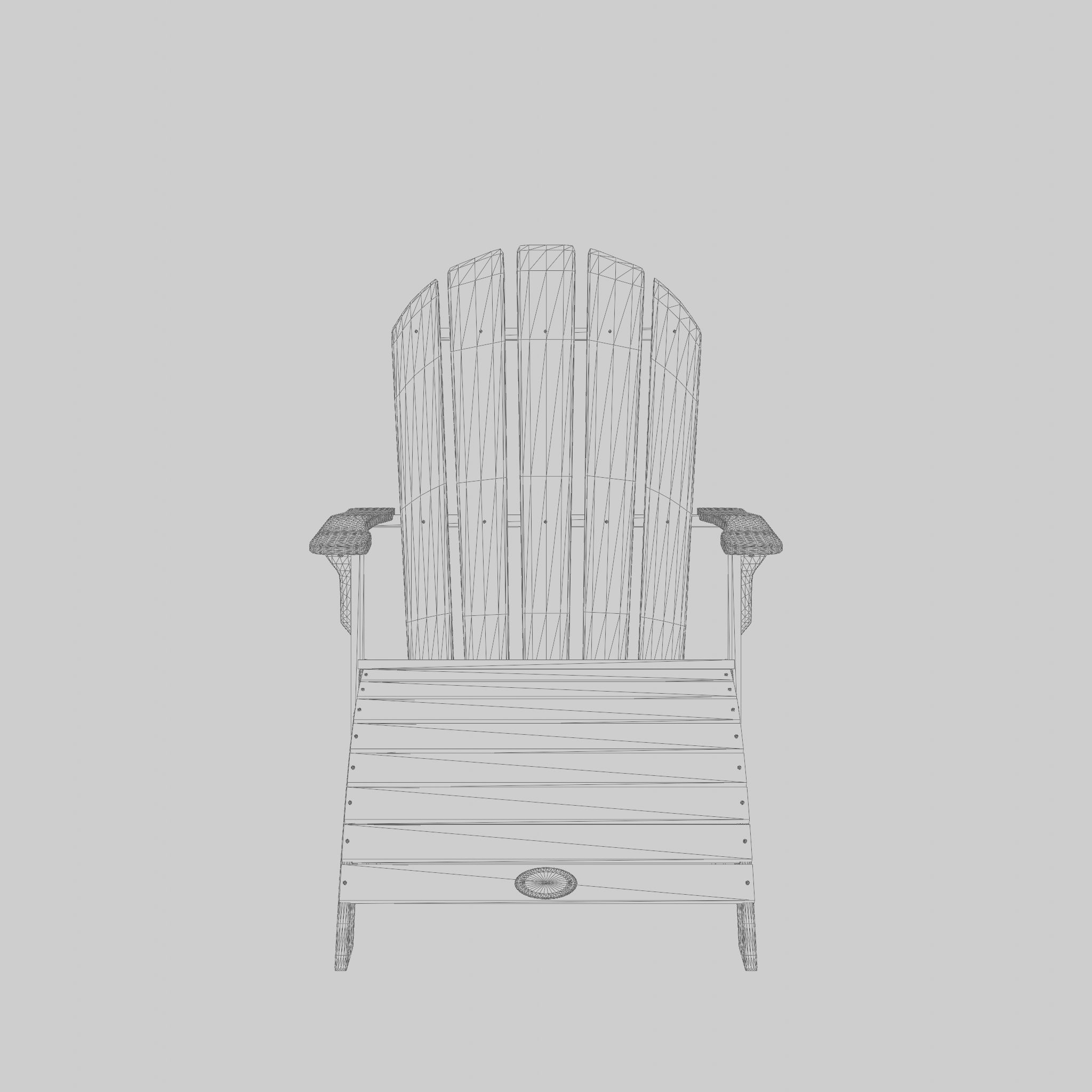 Malva Deck Chair 3D Model Low-poly 3D model_7