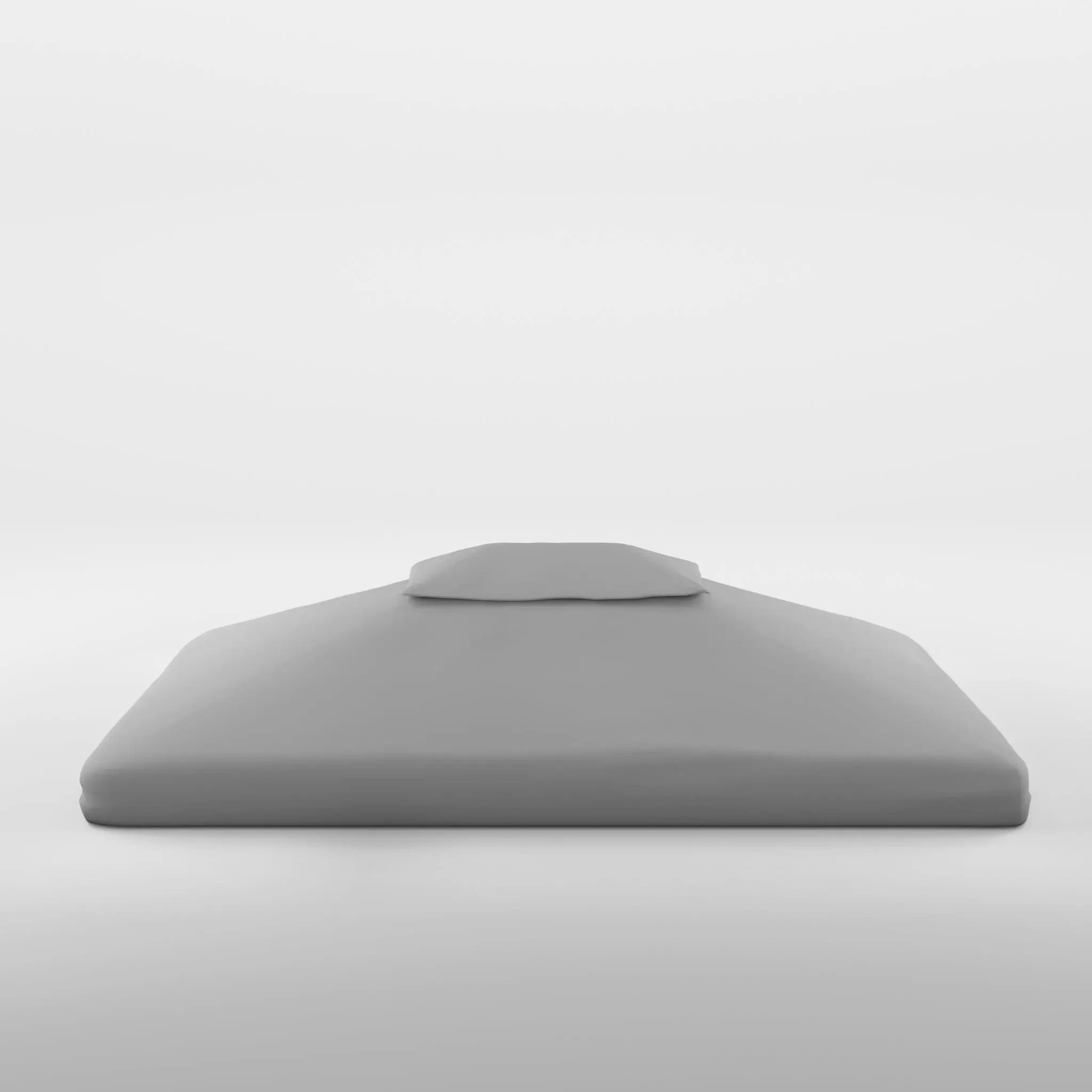 Flora Roof Lt Grey 3D Model Low-poly 3D model_0