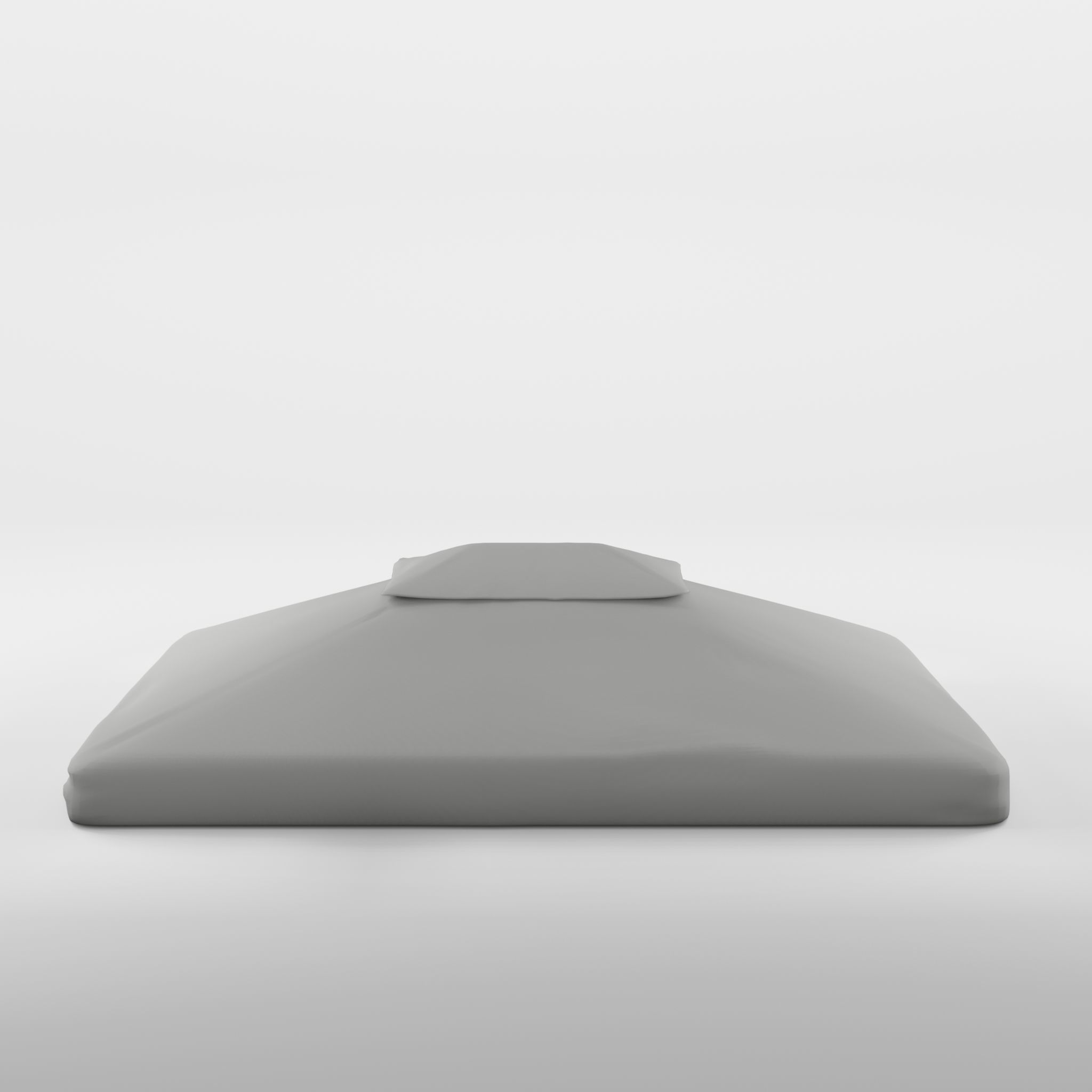 Flora Roof Lt Grey 3D Model Low-poly 3D model_3