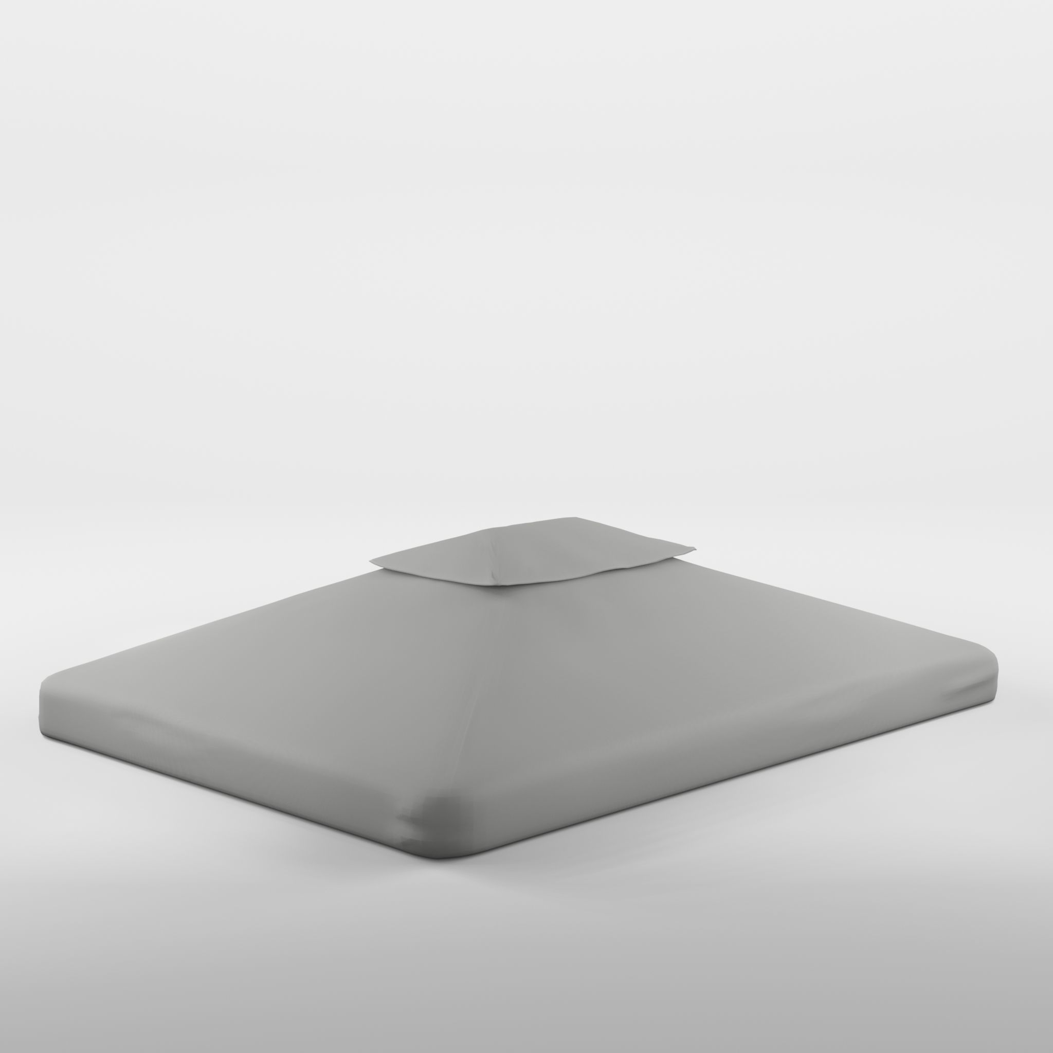 Flora Roof Lt Grey 3D Model Low-poly 3D model_1